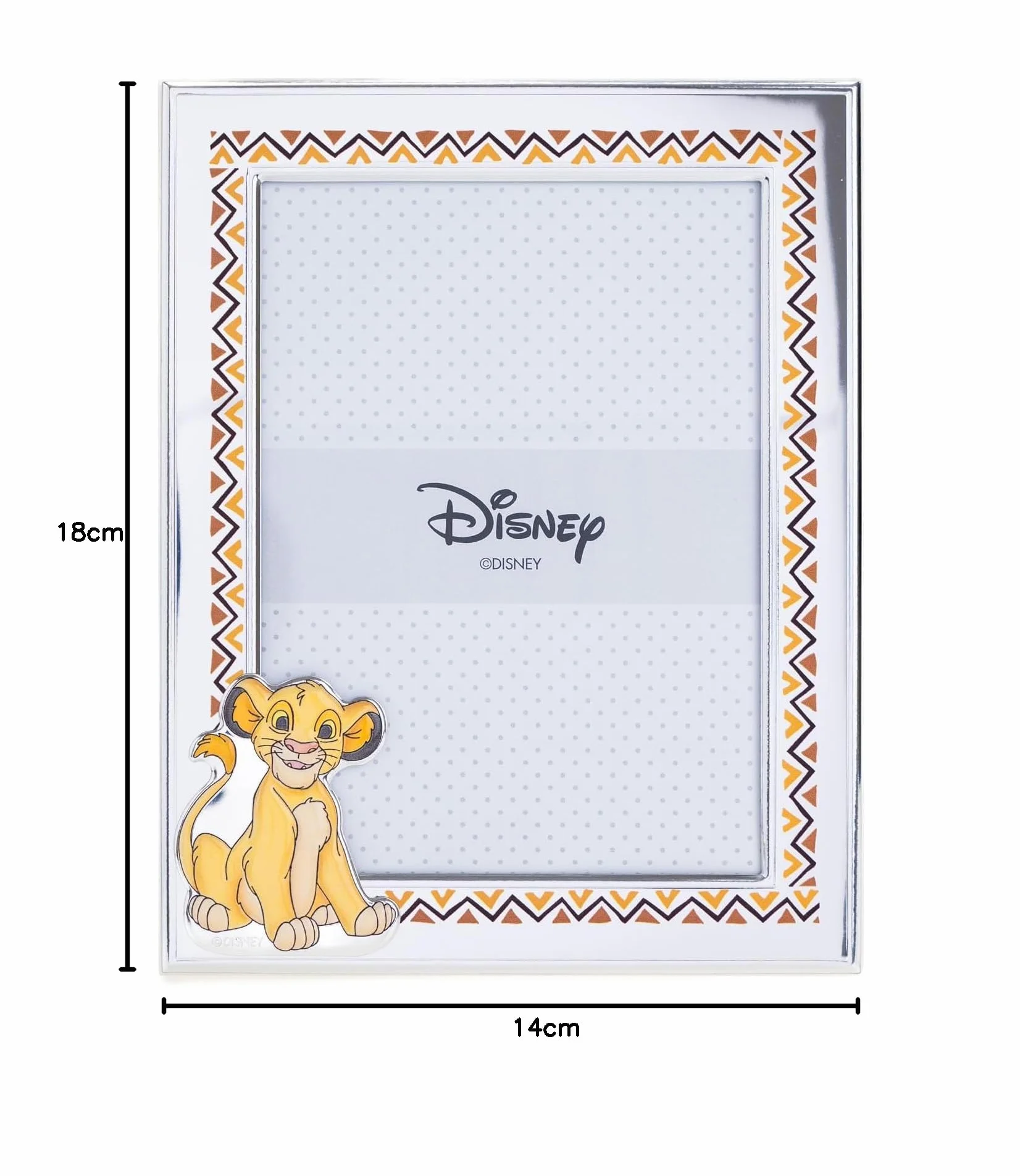 VALENTI & CO. Disney Baby Roi Lion Simba Cadre photo argent enfants 13 x 18 cm