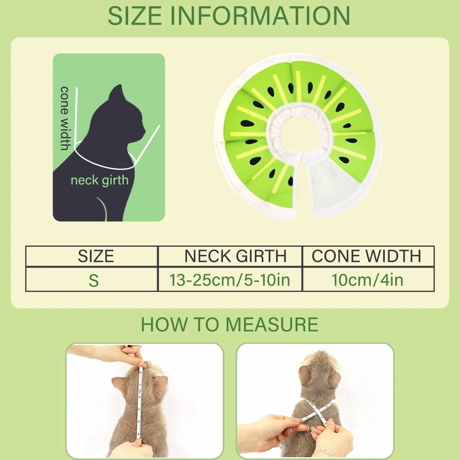 Collerette Réglable Anti Léchage pour Chat, Collier de Protection Récupération