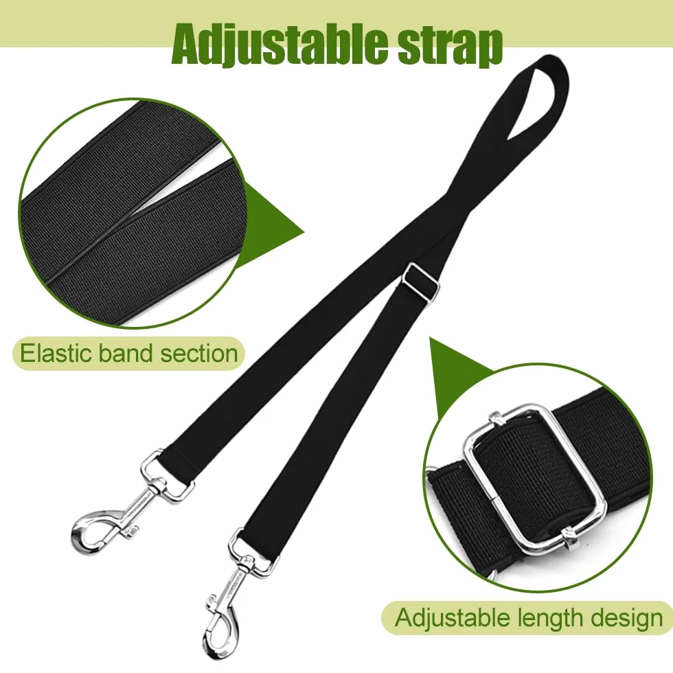 Sangles de Cuisse pour Couvertures de Cheval, Lot de 4, Bandes Élastiques Réglables avec Rotation 360°