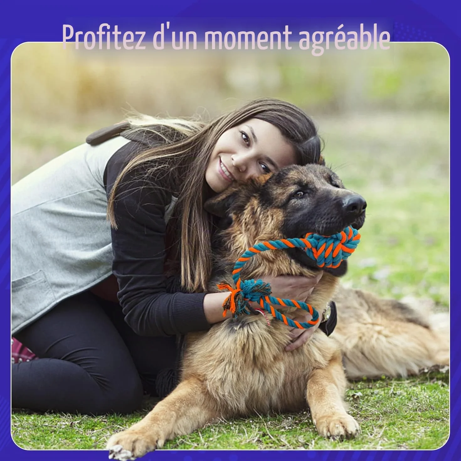 Jouets en Corde pour Chien XL (extrêmement durables et Solides) pour Chiens de Grande et Moyenne Taille - Jouets DE Chien Extra Grands pour Les CHEWERS agressifs