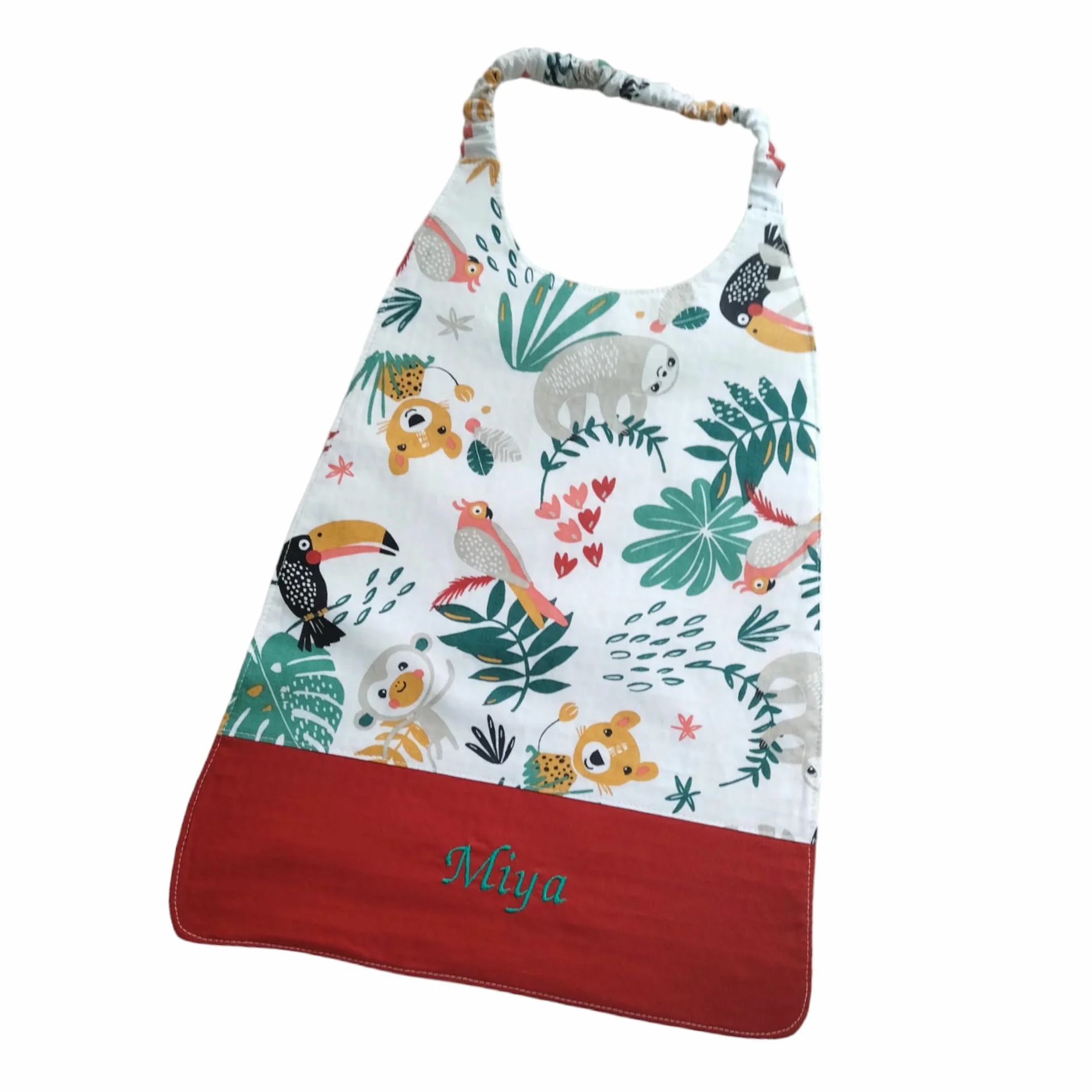 Serviettes élastique cantine personnaliser bavoir enfants