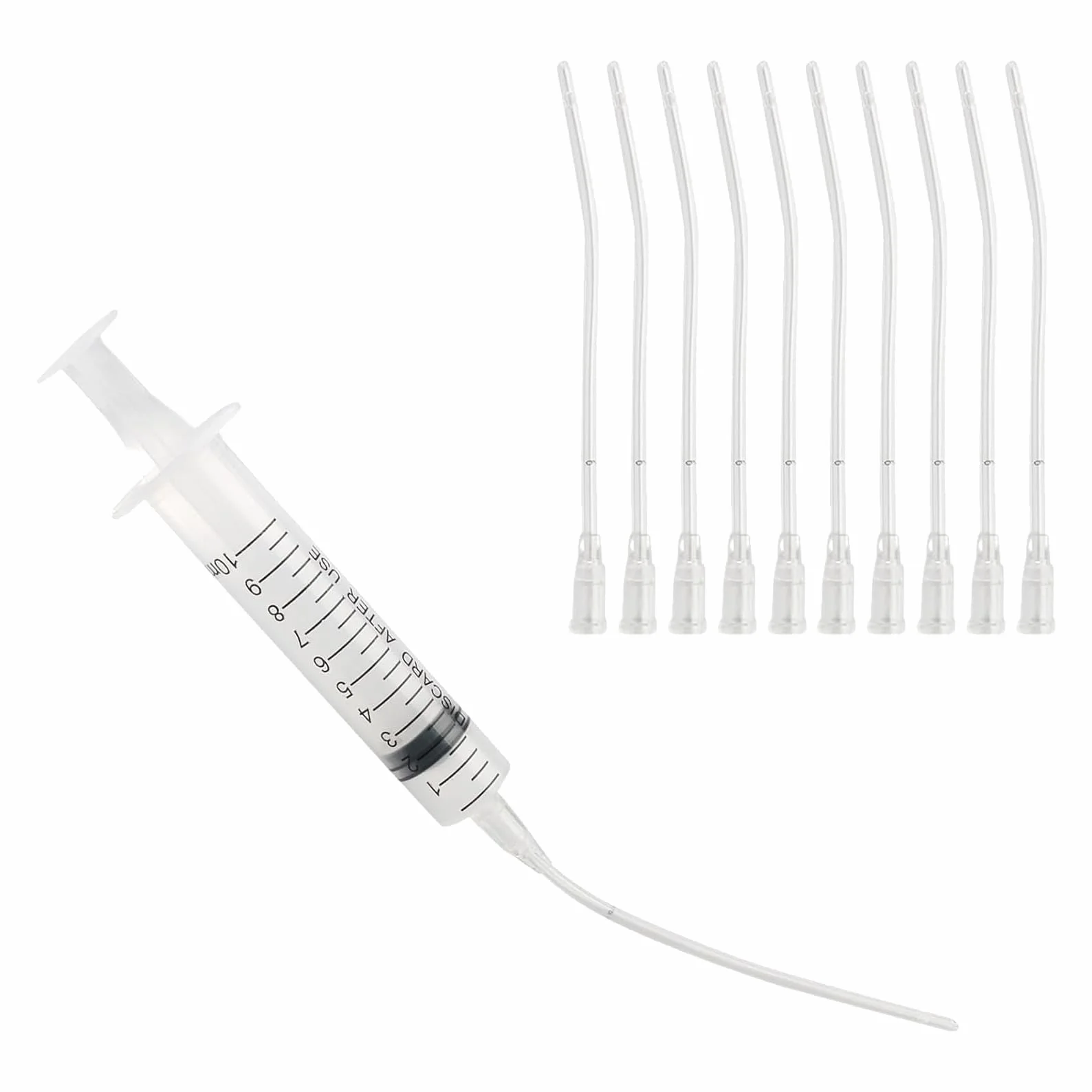 Seringue Alimentaire sans Aiguille Kit Nourrissage Oiseaux 10 Tubes Silicone Médical Graduation Réutilisable
