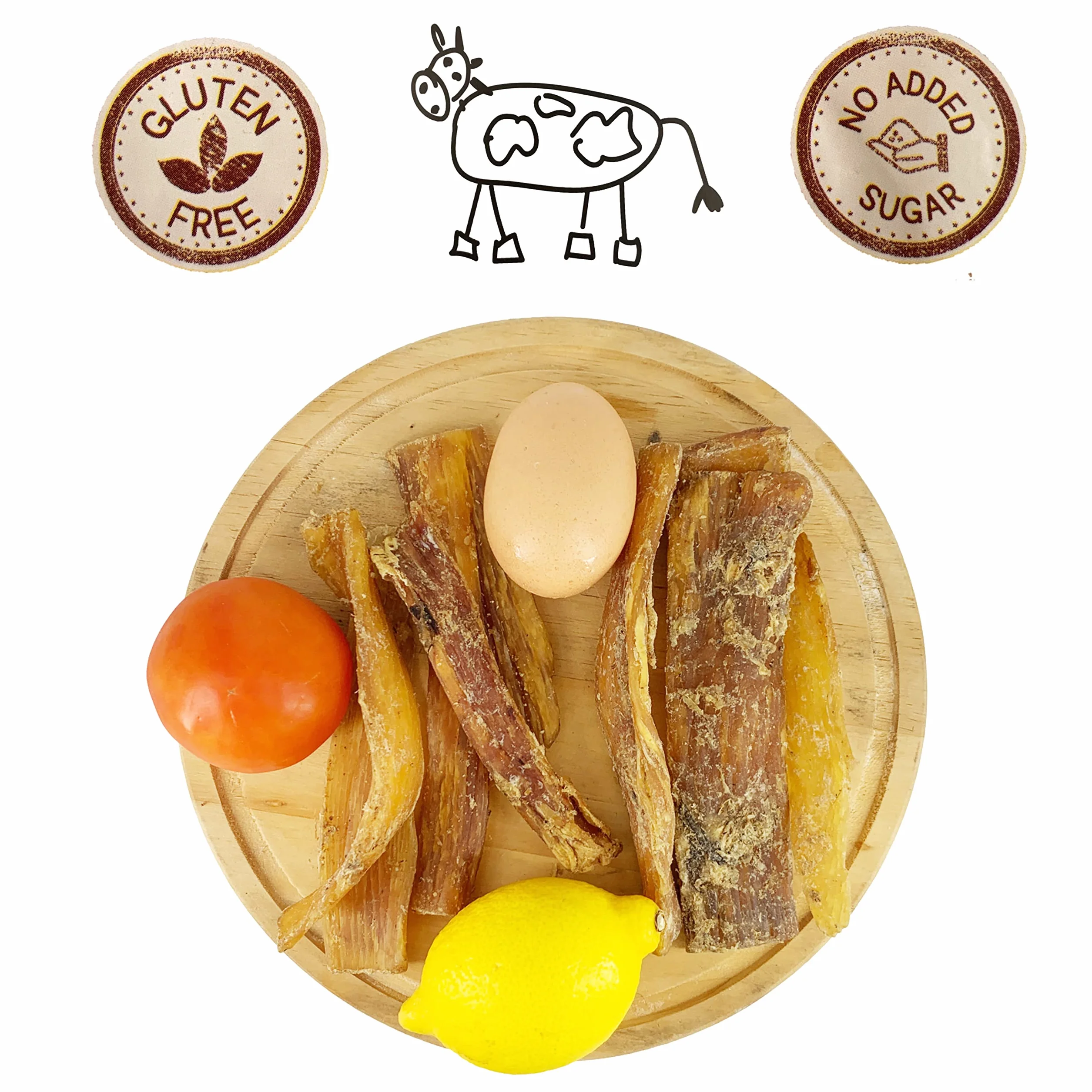 Friandise Mastication Chien Naturel Cou de Buffle Bâtonnets 200g