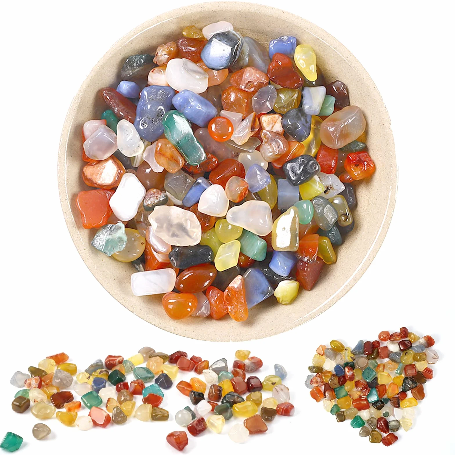 300g Pierres Précieuses Naturelles 9-12mm, Pierres Semi-précieuses pour Décoration de Vase
