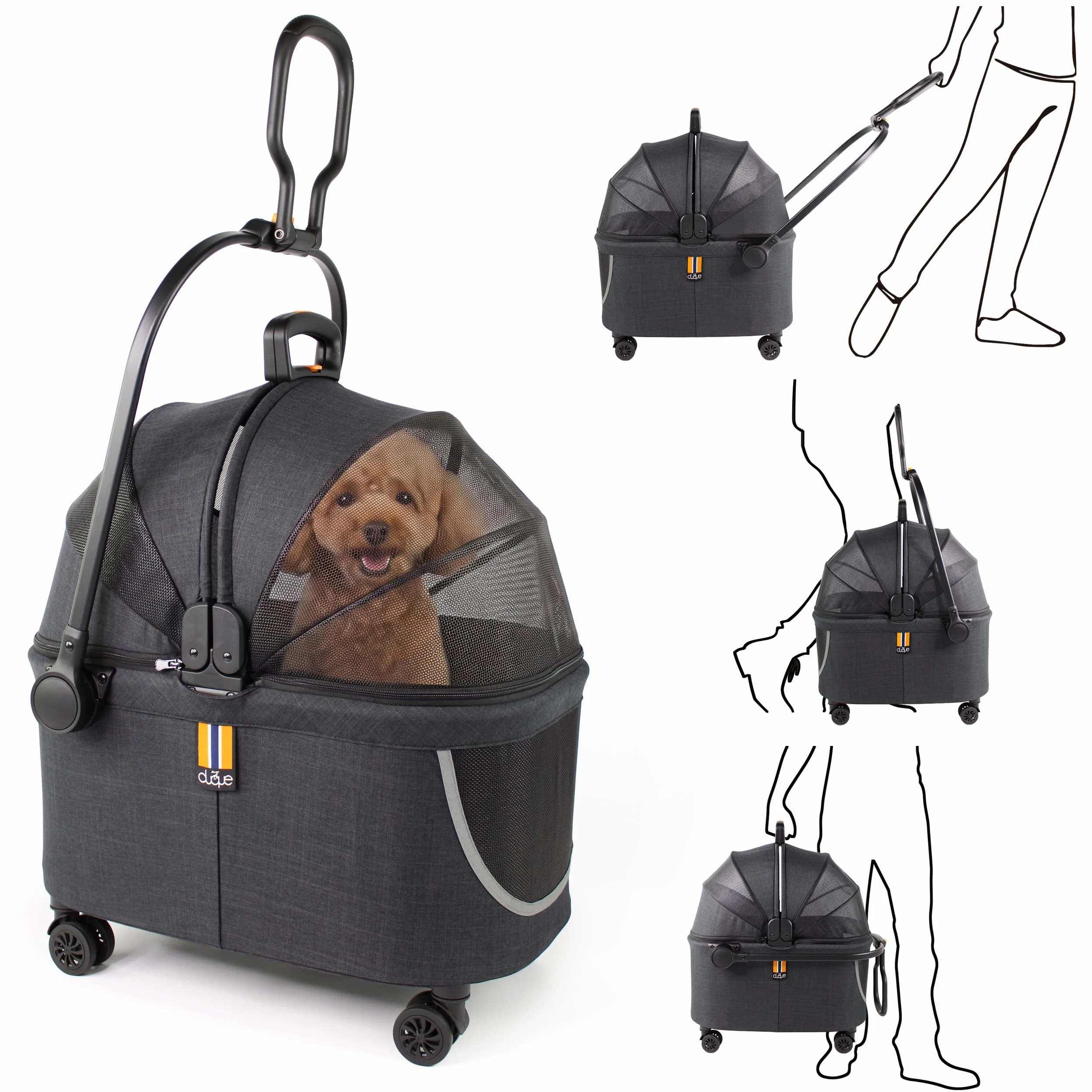 Coco II – Caisse de Transport Chiens et Animaux | 8 kg | Panier Chien, Sac de Transport pour Chat et Sac à Dos Chat | Cage pour Chien en Polyester - Design Moderne