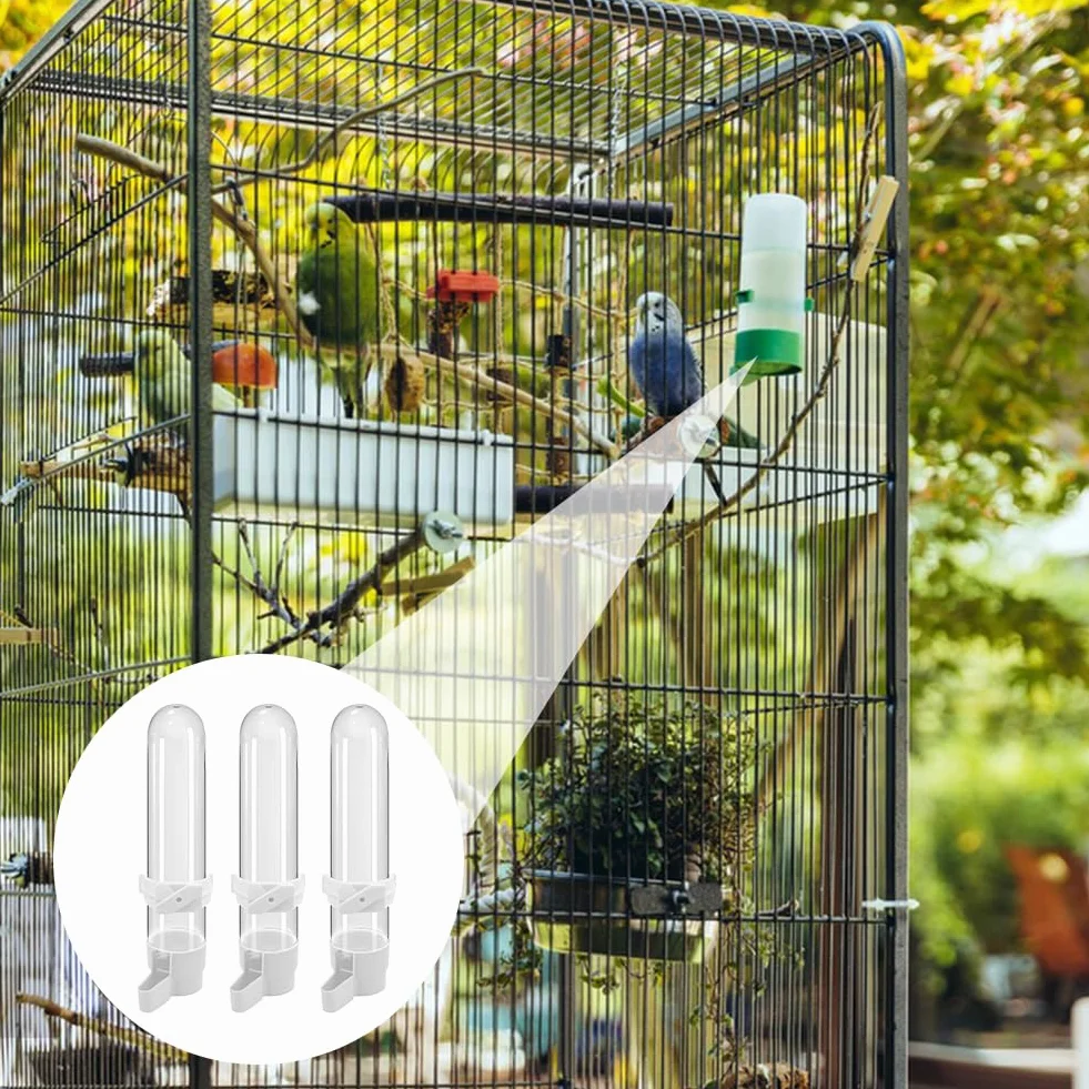 Distributeur d'eau Automatique Oiseaux 120ML Plastique Abreuvoir Mangeoires