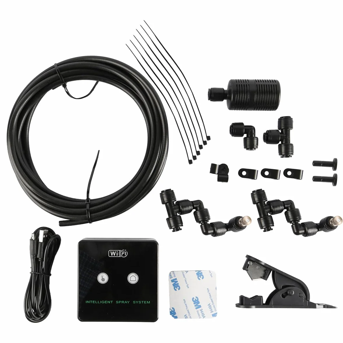 Système de brumisation réglable 360° pour réservoir de forêt tropicale, pulvérisateur automatique intelligent pour boîte à tortues
