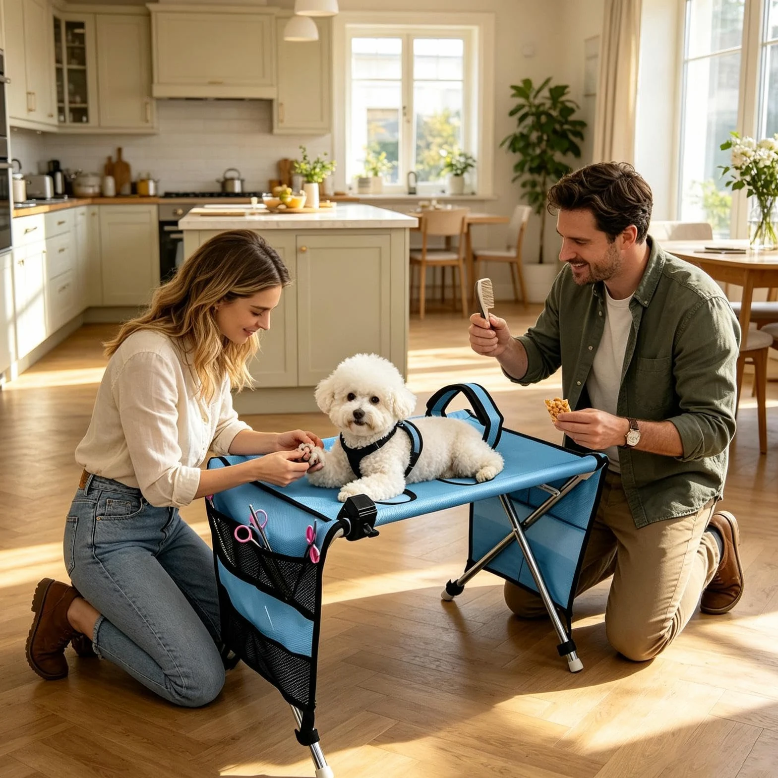 Hamac Toilettage Chat Sangle table lavage chat jusqu'à 13,6 kg | Sangle de toilettage respirante pour chaton Pour Maison Intérieur Vétérinaire Après-Promenade Appartement Salle De Bain