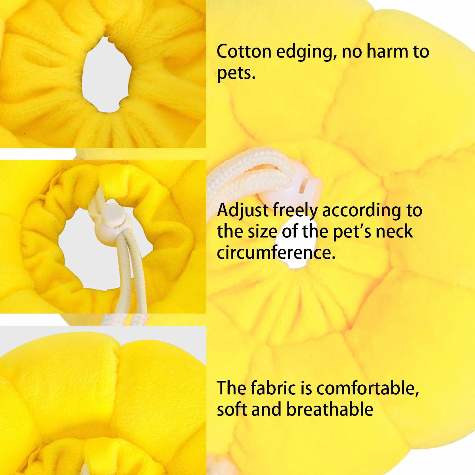 Collerettes pour Chat Chiens Doux Confortable Ajustable Anti-Morsure Protection