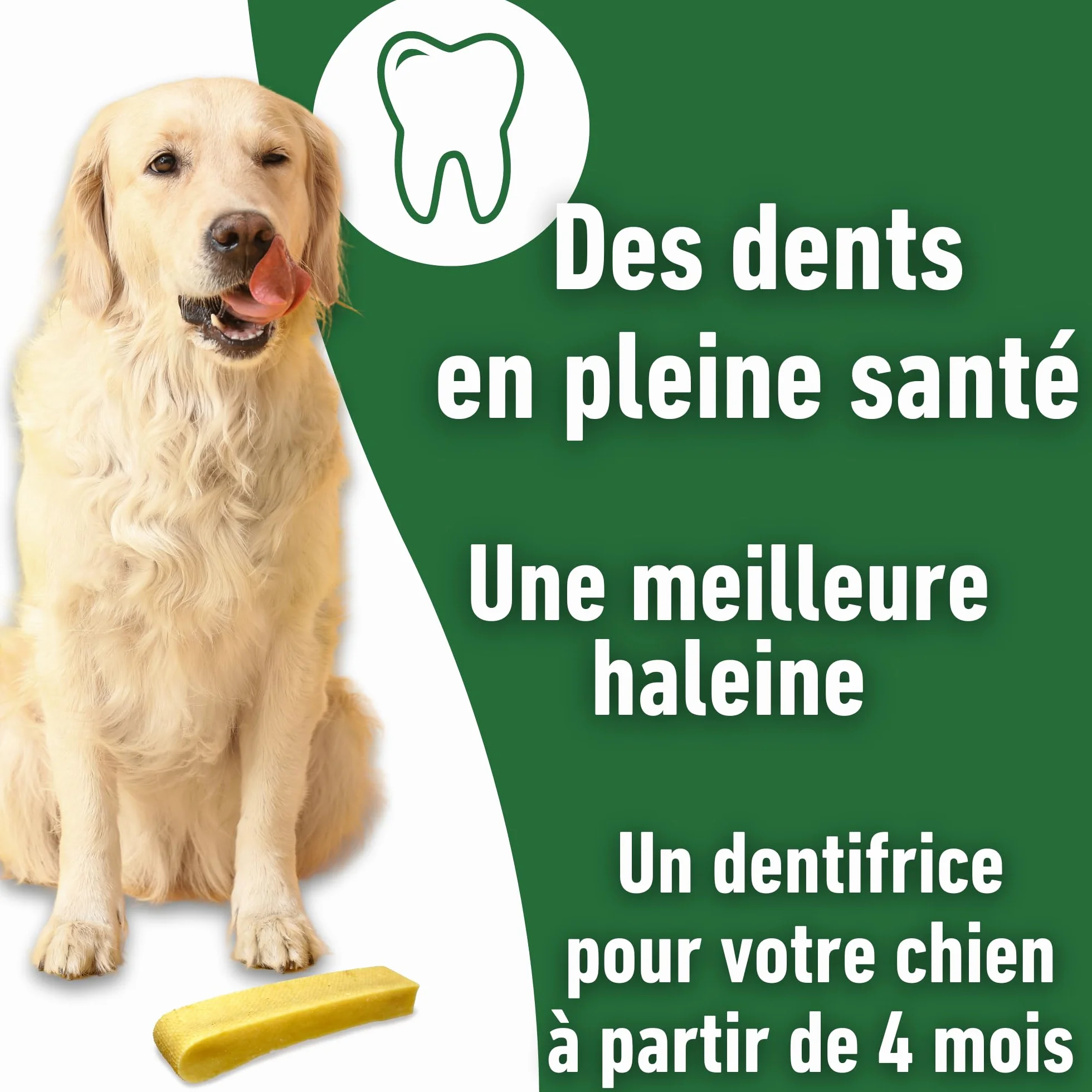 Friandises au Fromage de Yak pour Chien Os à mâcher Himalaya Soin Dentaire Taille XL