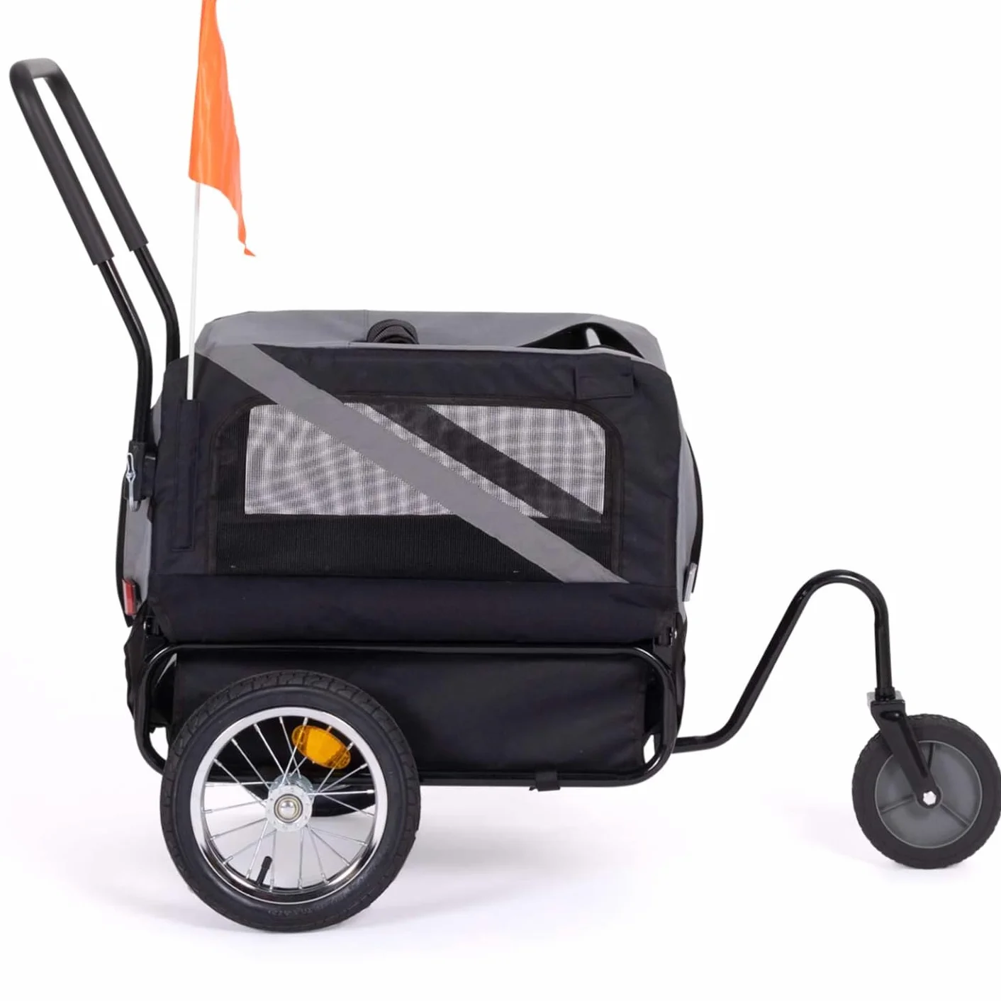Remorque à vélo pour Chien Tilly avec réflecteurs 128 x 52 x 102 cm