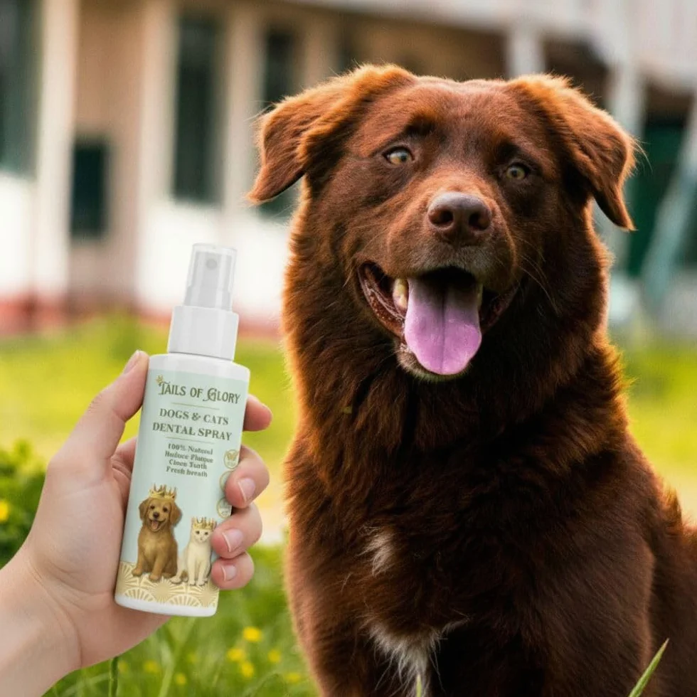Spray Dentaire Chien & Chat 100ml – Haleine Fraîche, Anti Plaque, Anti Tarte – Formule Prébiotique Naturelle
