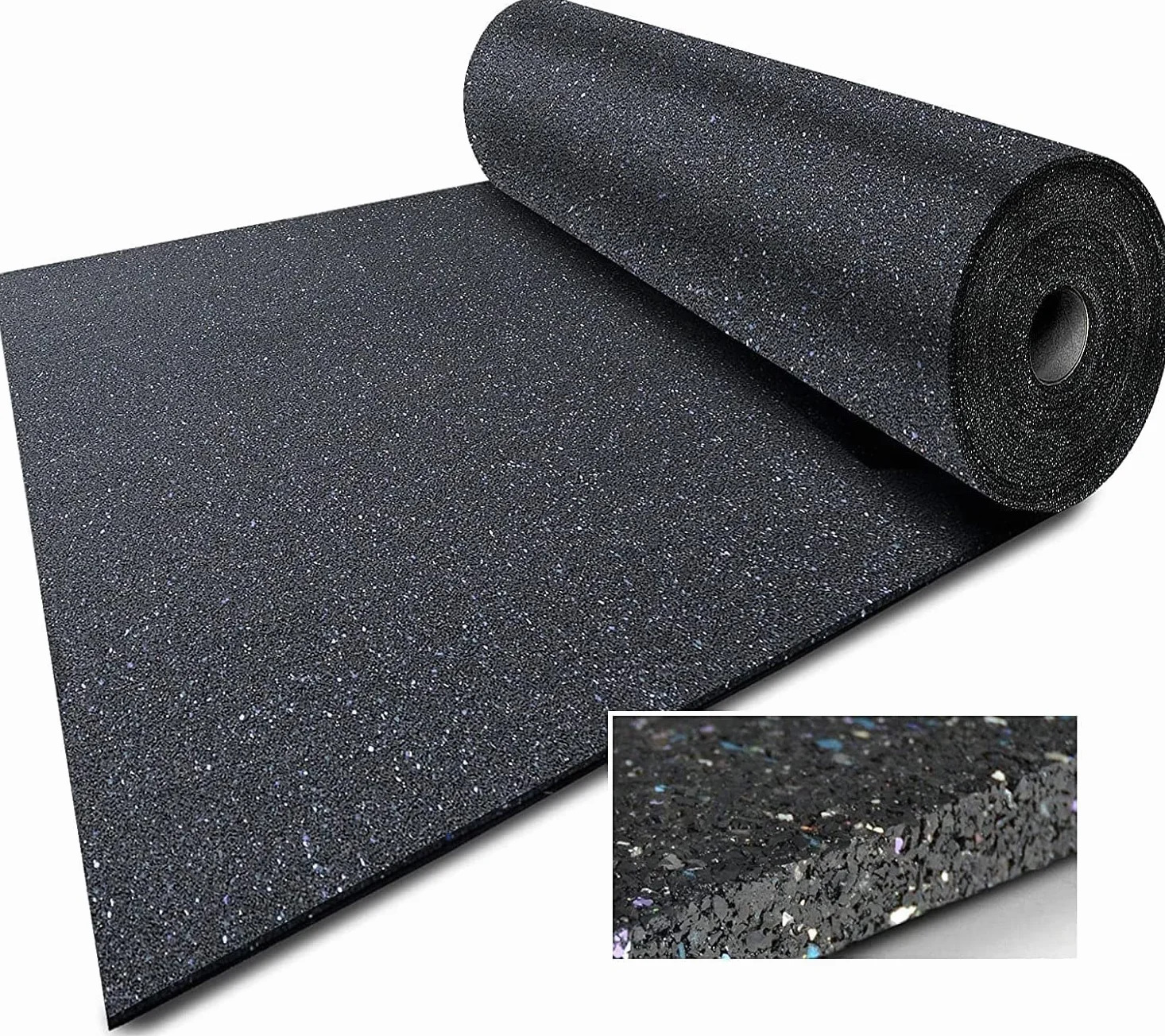 Tapis d'écurie en granulés de Caoutchouc 200 x 125 cm antidérapant 0,5 cm