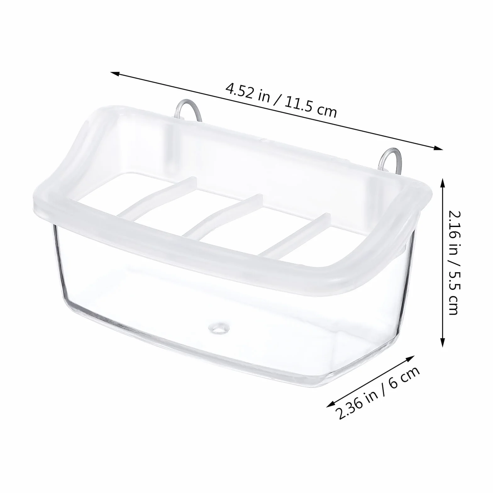 DOITOOL 2 Pièces Mangeoire pour Oiseaux Extérieur Plastique Transparent Suspendue Anti-gaspillage Compatible Cage Perroquets