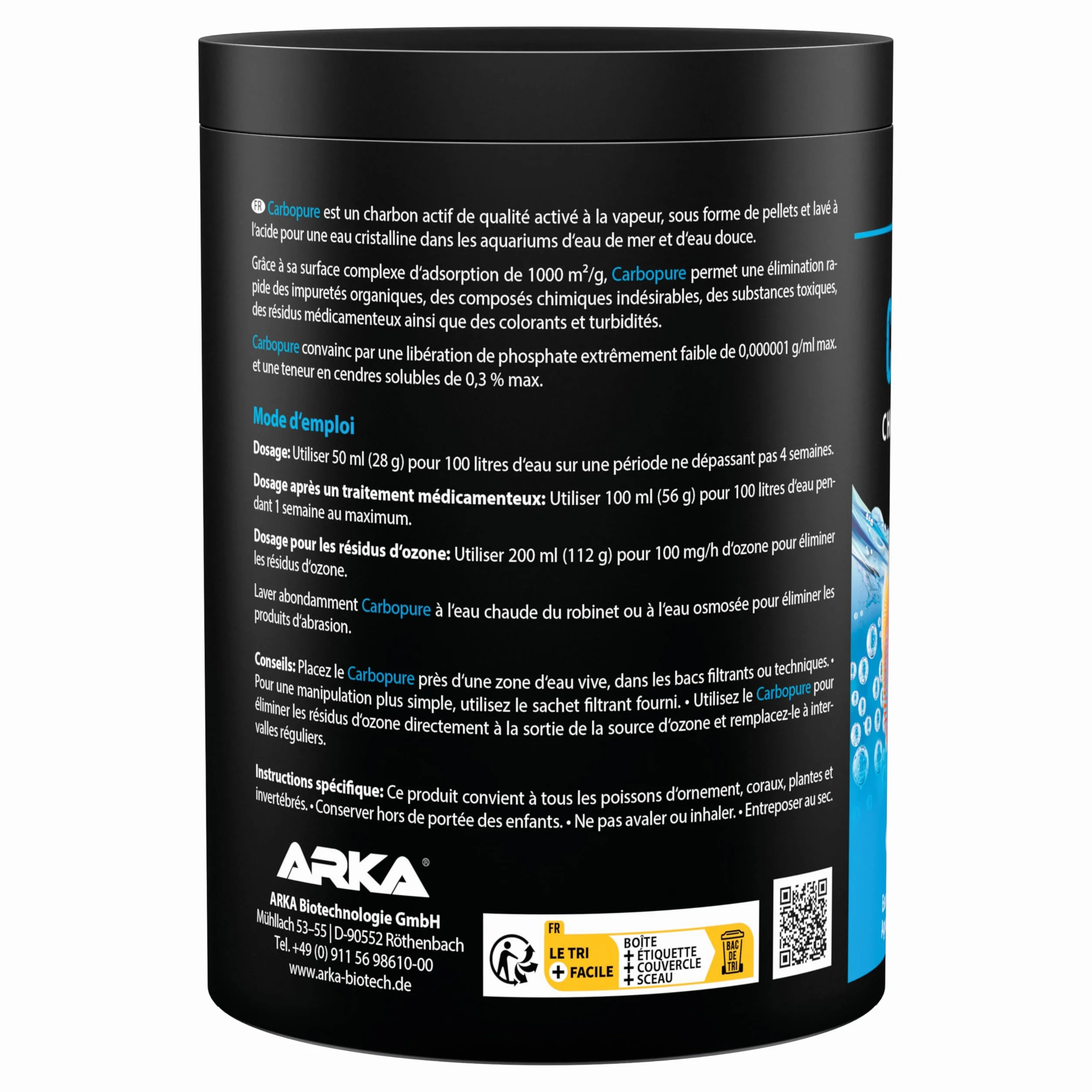 Microbe-Lift Carbopure Charbon Actif Aquarium 1000 ML pour Eau Douce & Marine