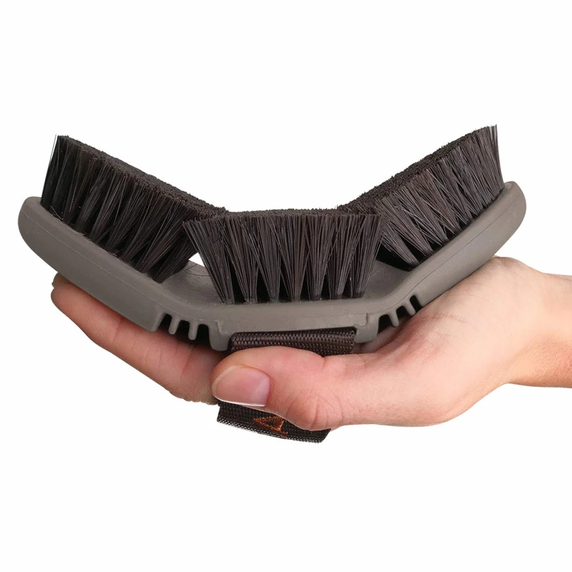 Brosse pour Chevaux CareFlex Animalon Flexible Ergonomique Velcro Kit Pansage Accessoires Nettoyage Équidés