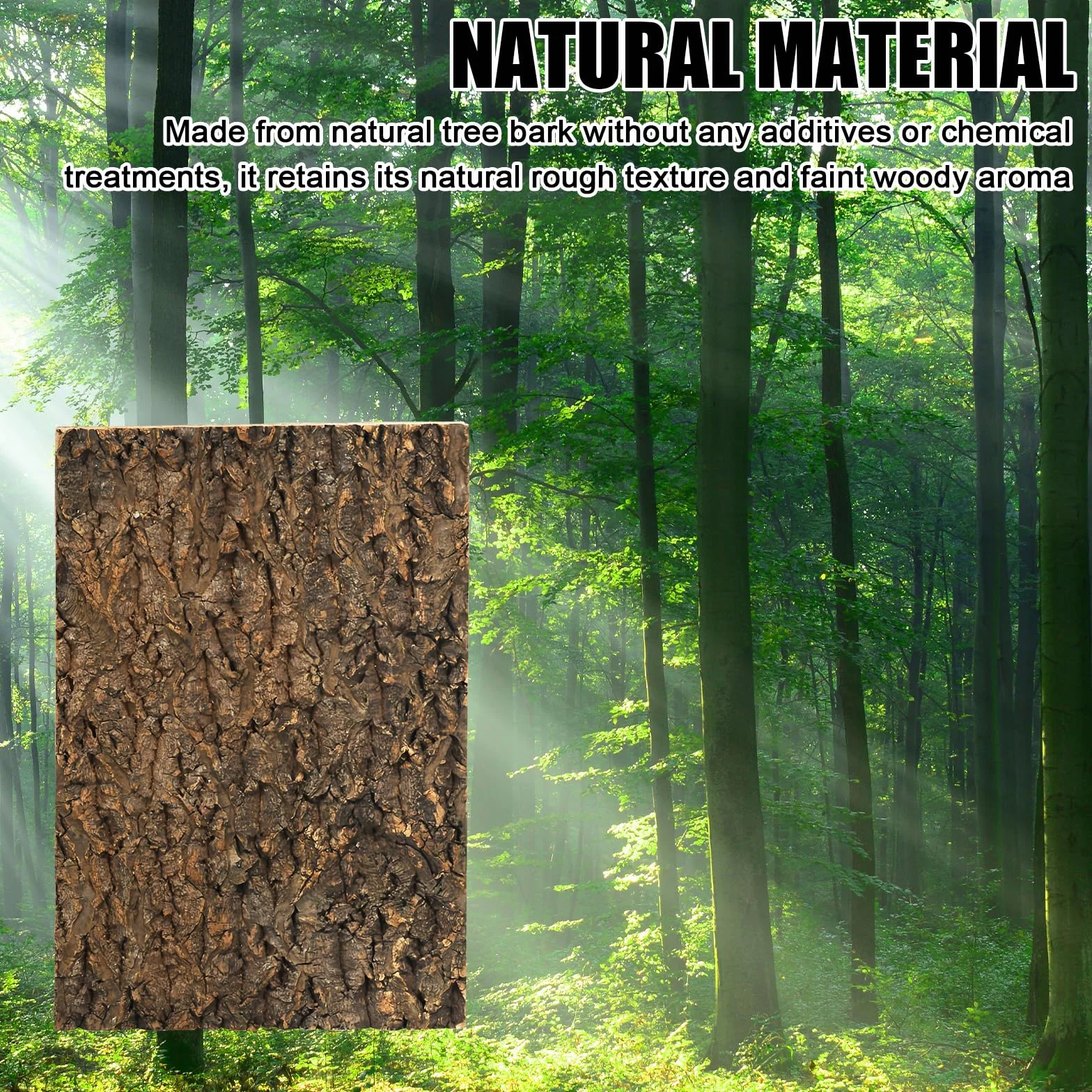 GOMETY 3 Pièces Écorce de Liège pour Terrarium 30x20 cm, Paroi Arrière Naturelle pour Reptiles