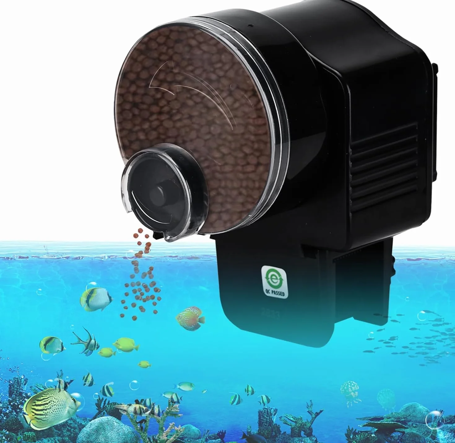 Podazz Distributeur automatique de nourriture pour poissons Mangeoire aquarium minuteur AF-2003D