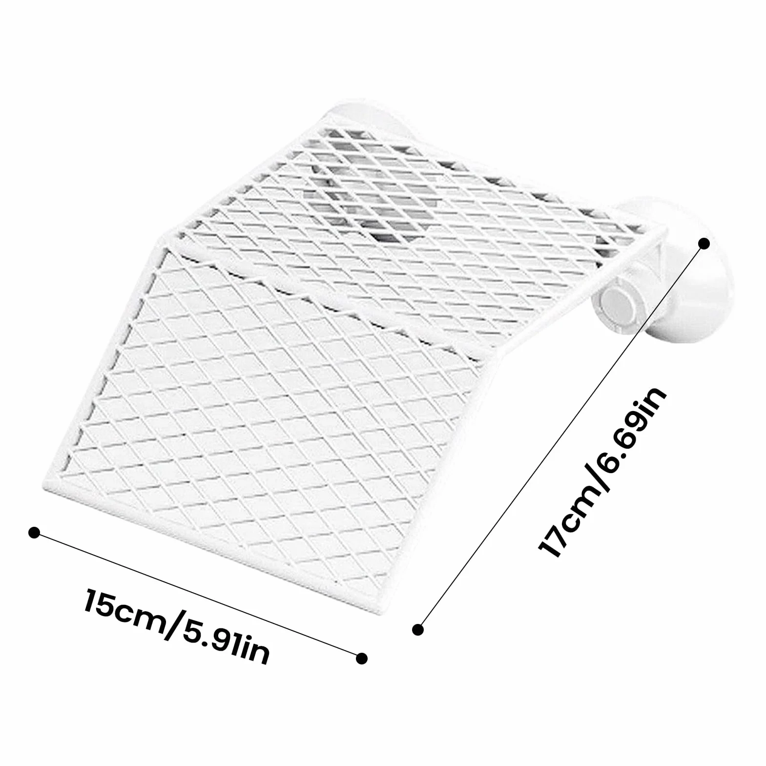 Plateforme de bain pour tortues avec support d'aspiration antidérapant, décoration de réservoir ventilé