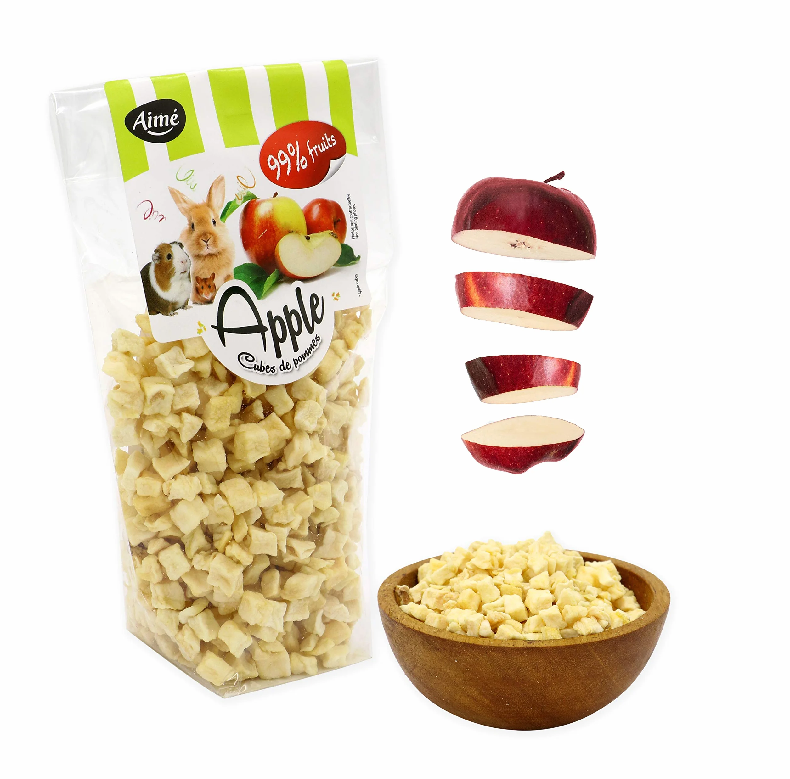 Aime Friandises Snack Chips de Pomme pour Lapins 60 g