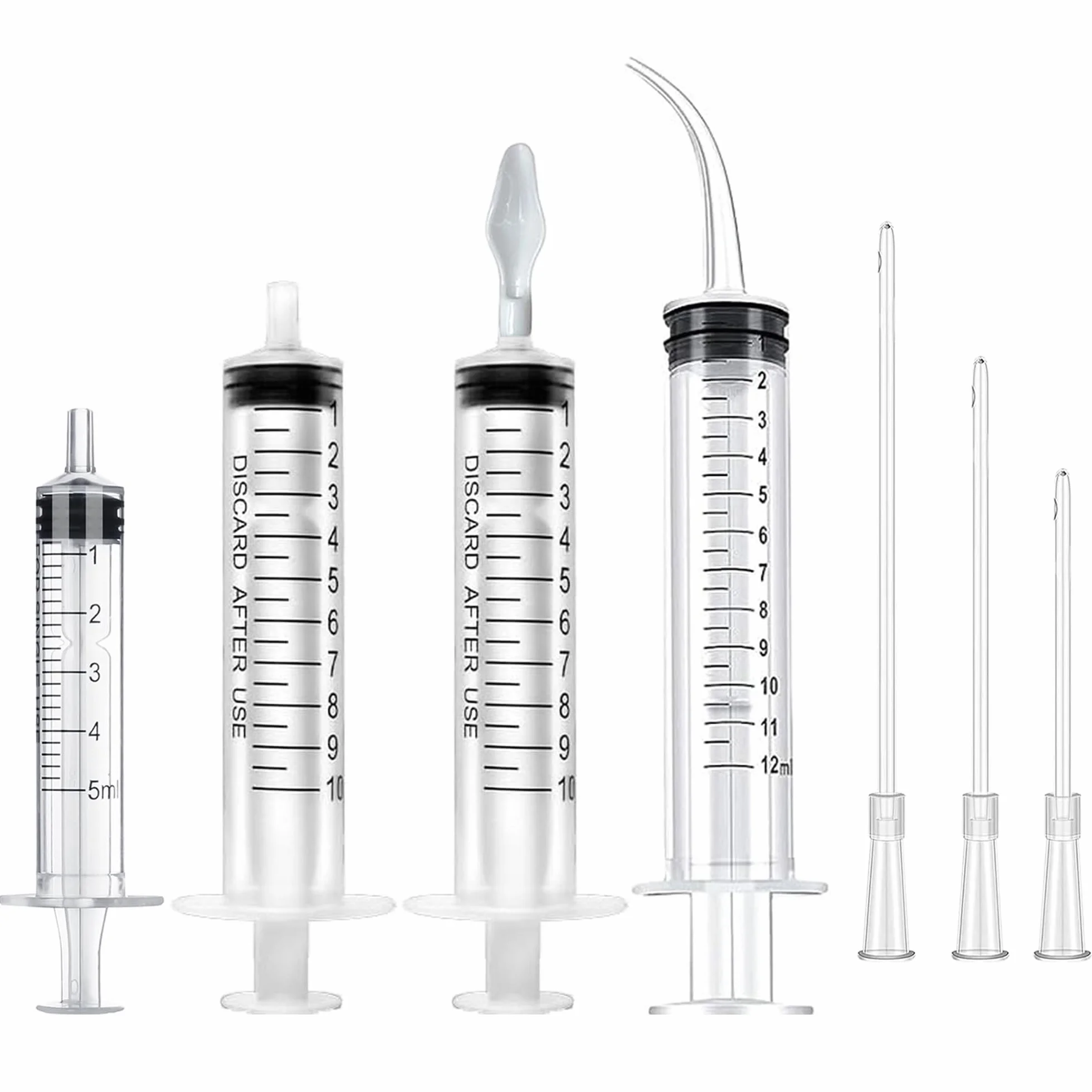 Tuyau d'alimentation pour Oiseaux Seringue 10 ML Acier Inoxydable