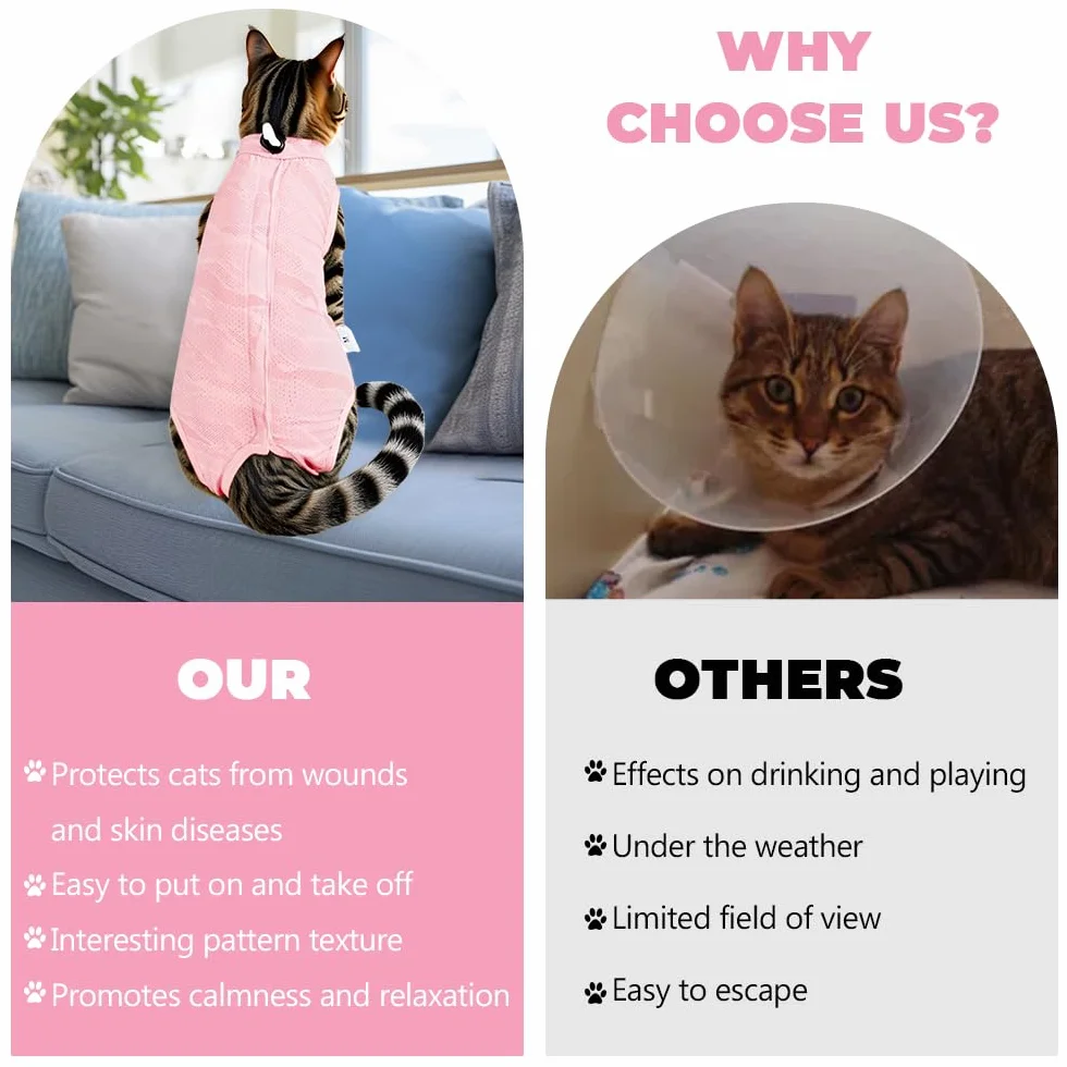 Body Chat Post Operatoire Gilet de Récupération Vetement Anti Lechage Respirant