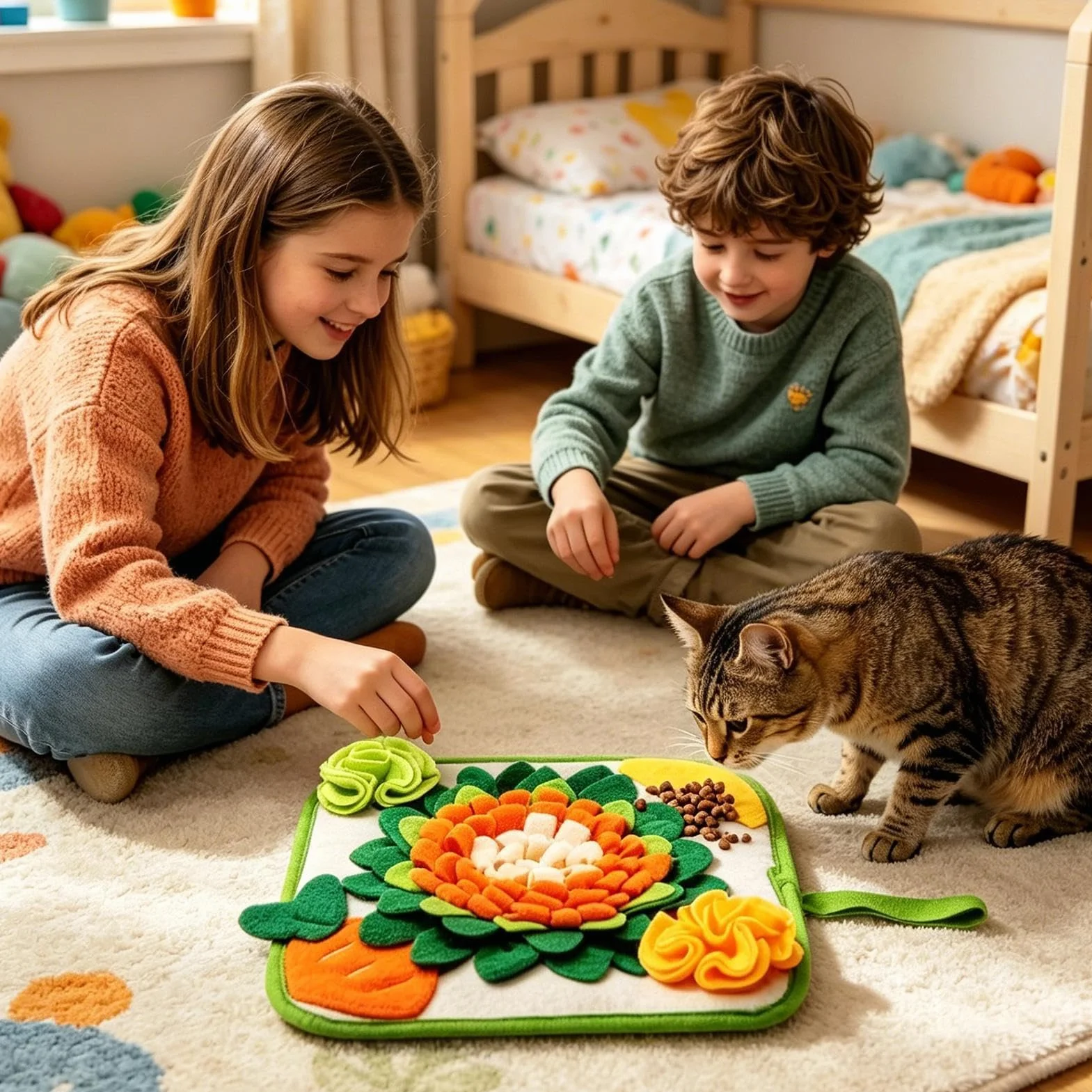 Générique Tapis de Fouille pour Lapin | Jeux De Puzzle Interactifs Et Enrichissants | Tapis Fouille Bunny | pour Cage Animaux Entraînement Jeux Maison