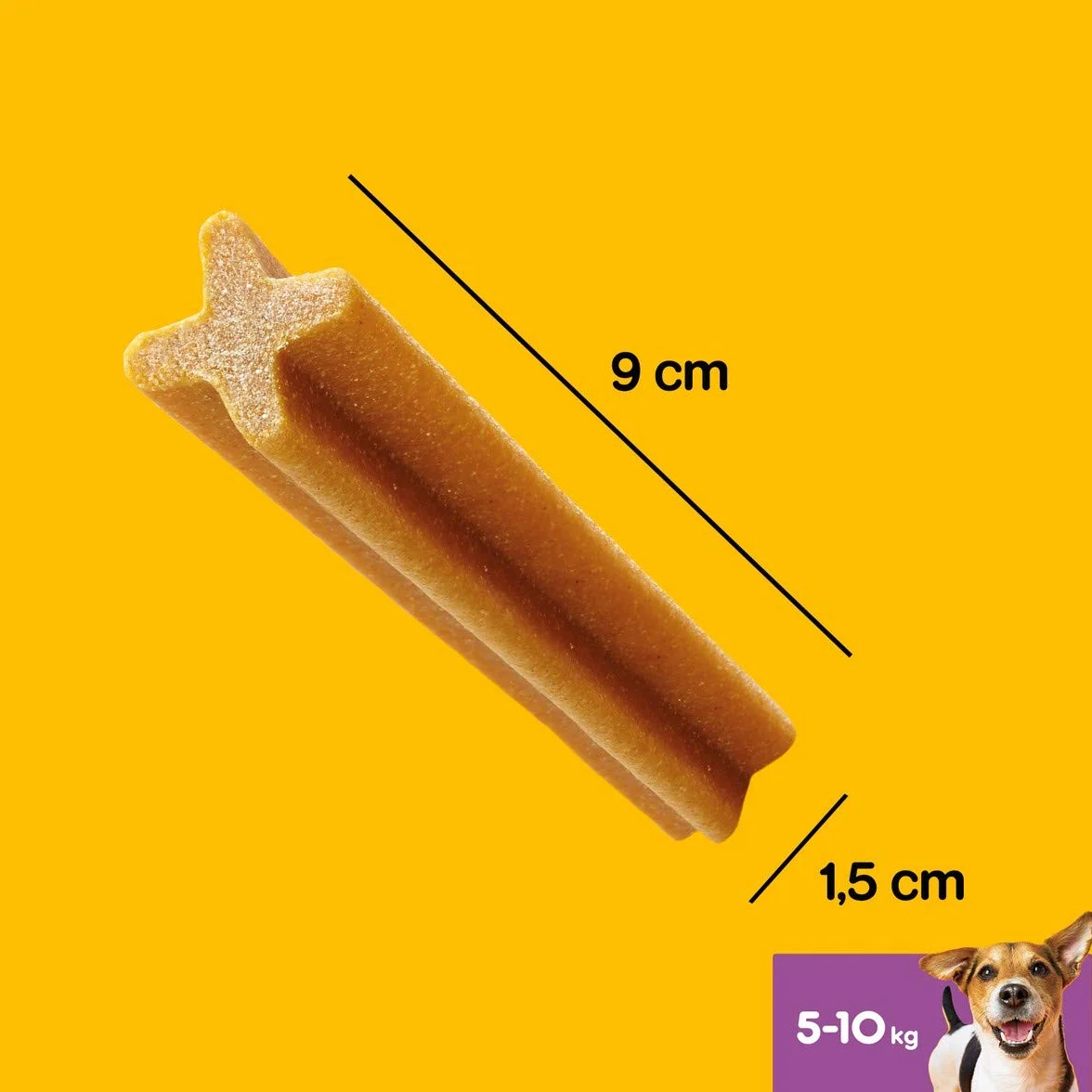 PEDIGREE DENTASTIX 56 Bâtonnets à Mâcher pour Petits Chiens 5-10kg, Saveur Poulet et Bœuf