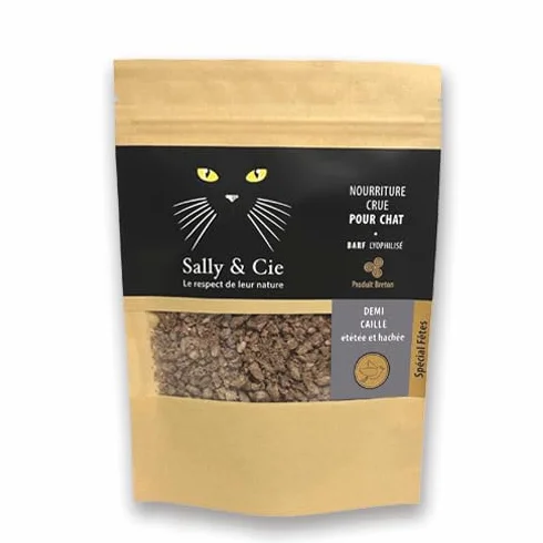 Croquette Crue CAILLE Crue ENTIÈRE Lyophilisée pour Chat