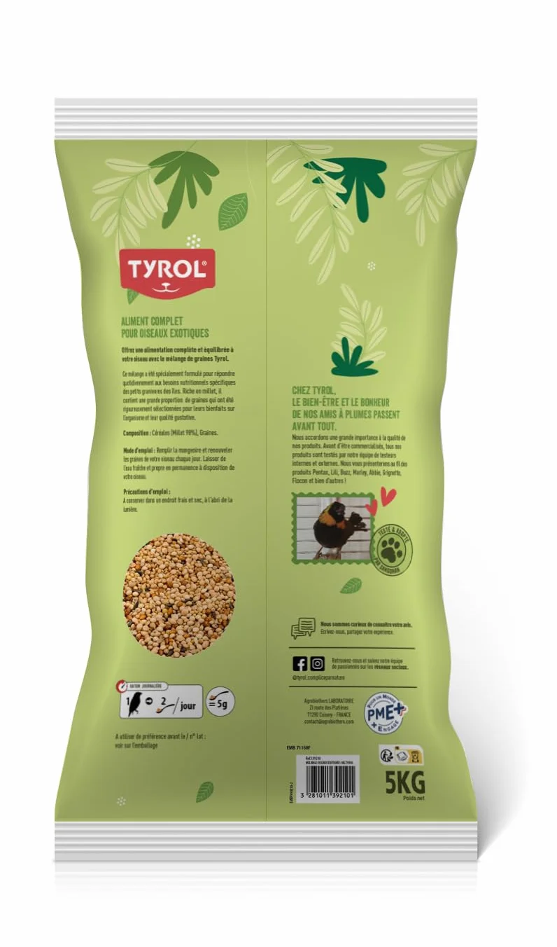 Tyrol Melange Oiseaux Exotiques 5KG
