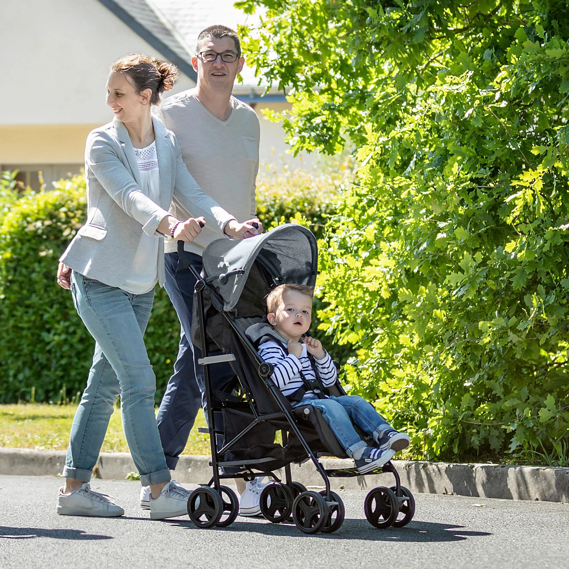 Bebeconfort Rainbow Poussette Canne Multipositions Compacte Légère 6 mois à 4 ans 22 kg Mineral Graphite