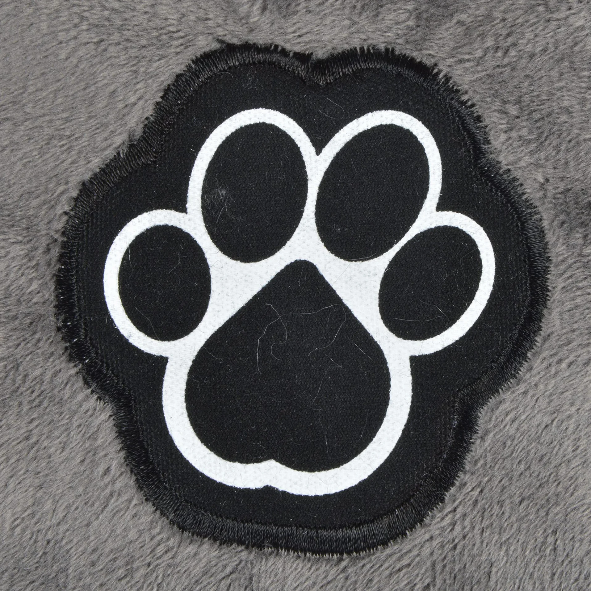 Coussin Flocon Réversible Polyester 87 x 55 cm Patchy Gris/Noir