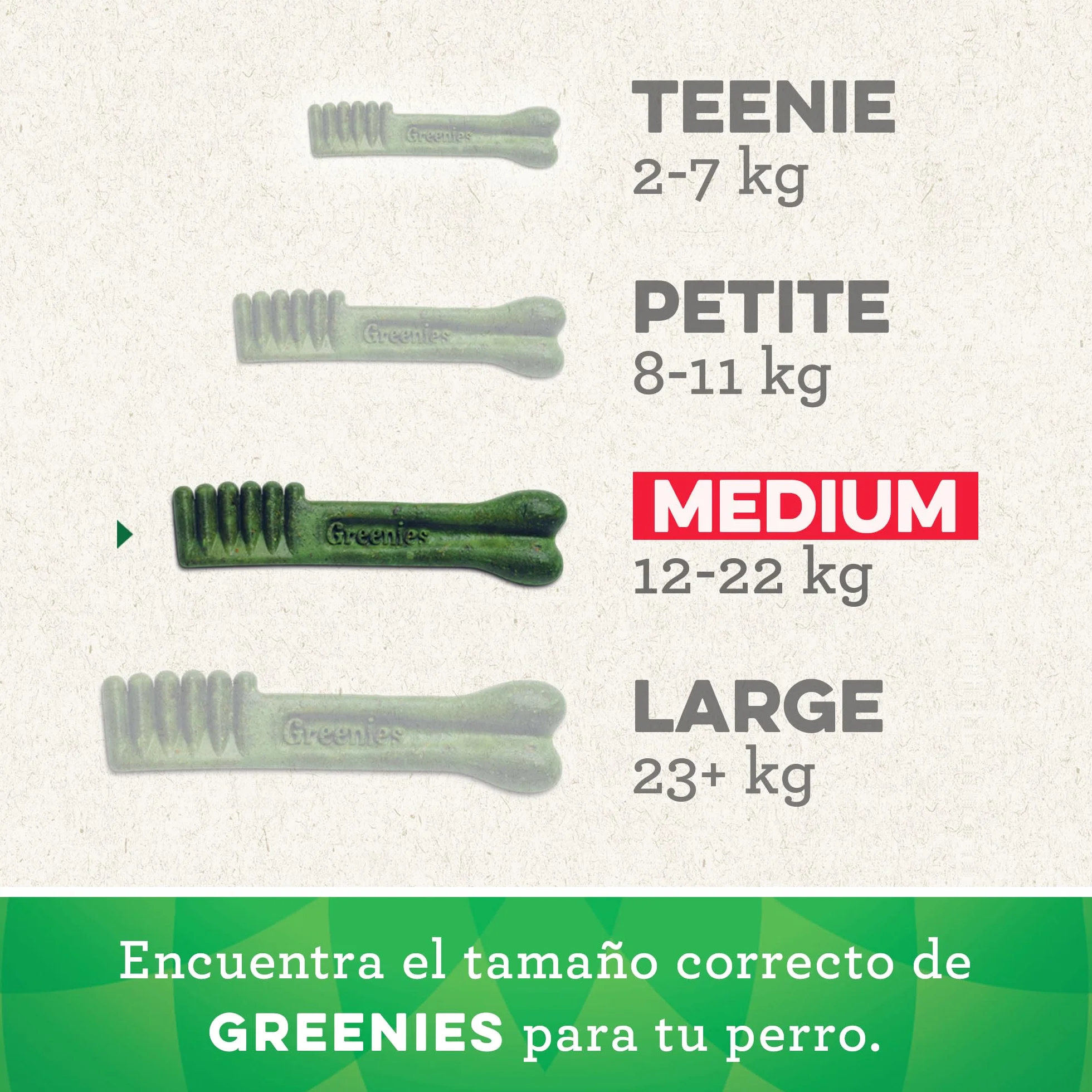 Greenies Dental Treats Medium pour Chien 12-22kg Friandises Dentaires 340g