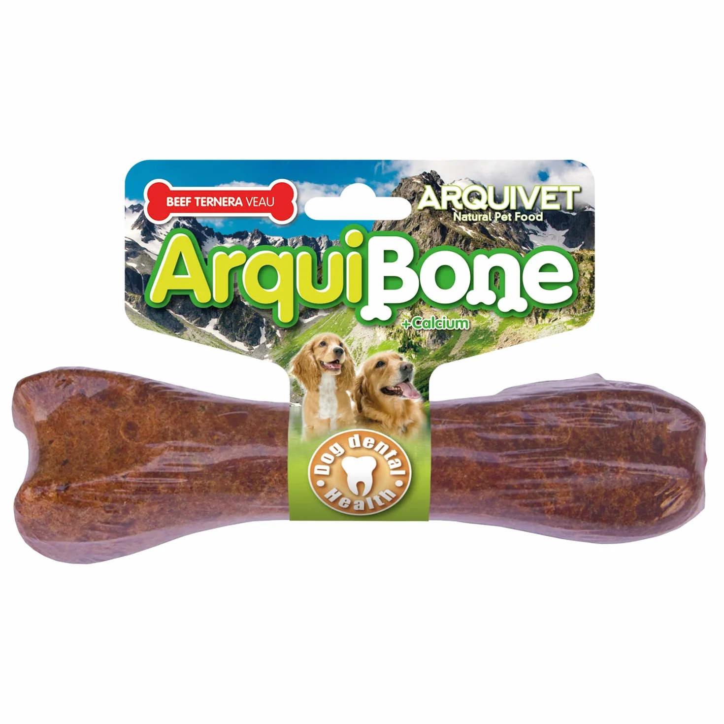 ARQUIVET Arquibone Bœuf 12,5 cm 95 g Grand os pour Chien Snack Naturel os à mâcher