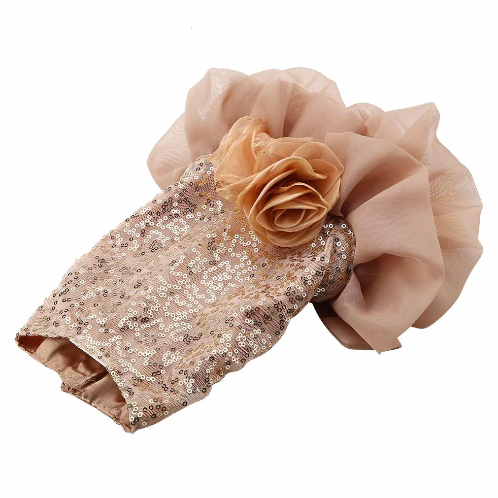 Costume de Chien Sequin Tutu Jupe Élégant pour Petits Chiens (Gold L)
