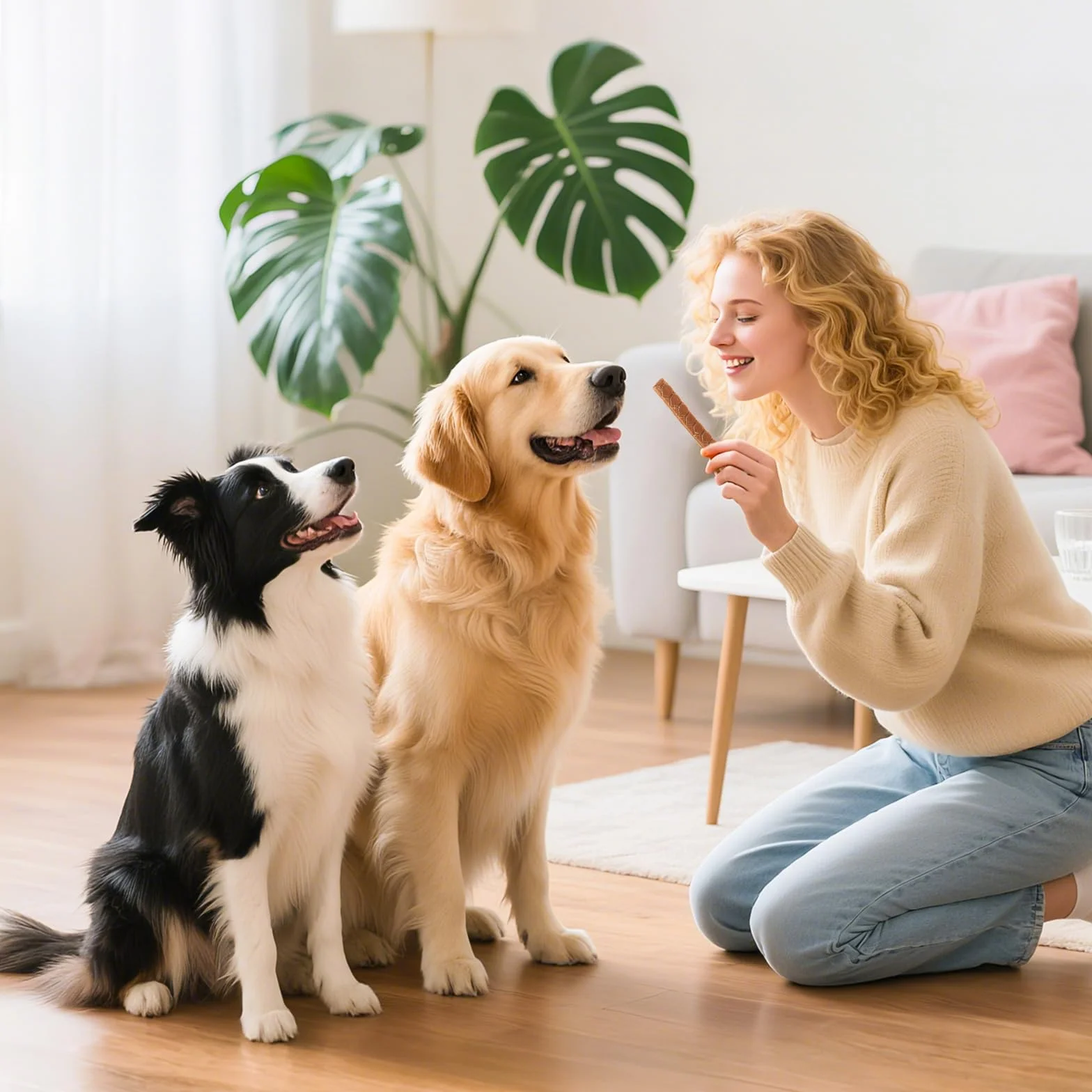 Friandises pour Chien Saumon Séché Lamelles Tendres Snacks sains à mâcher Riche en Protéines Faible en Gras 100g