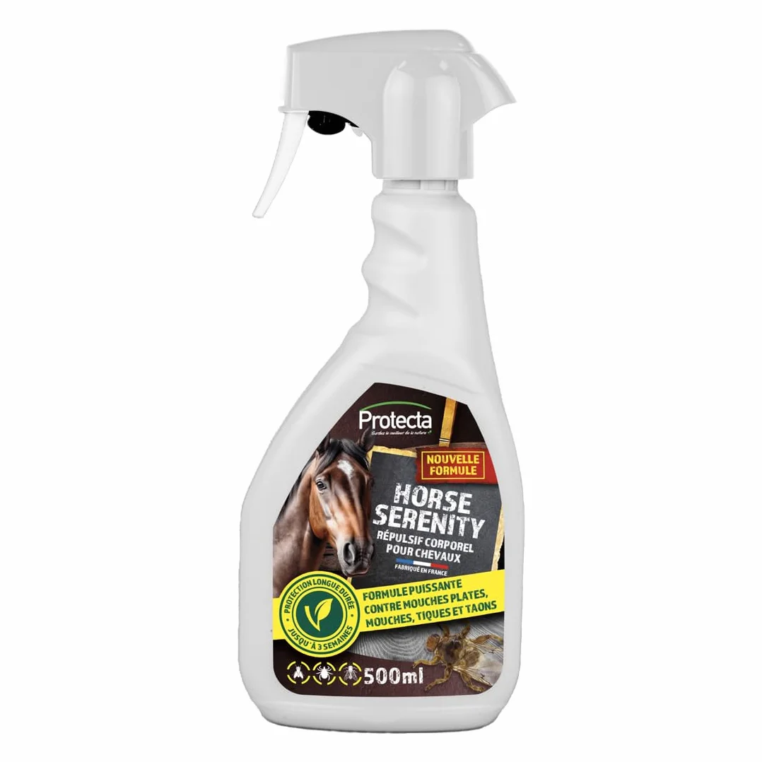 Protecta Répulsif Anti-Mouches Cheval 500mL Protection Longue Durée