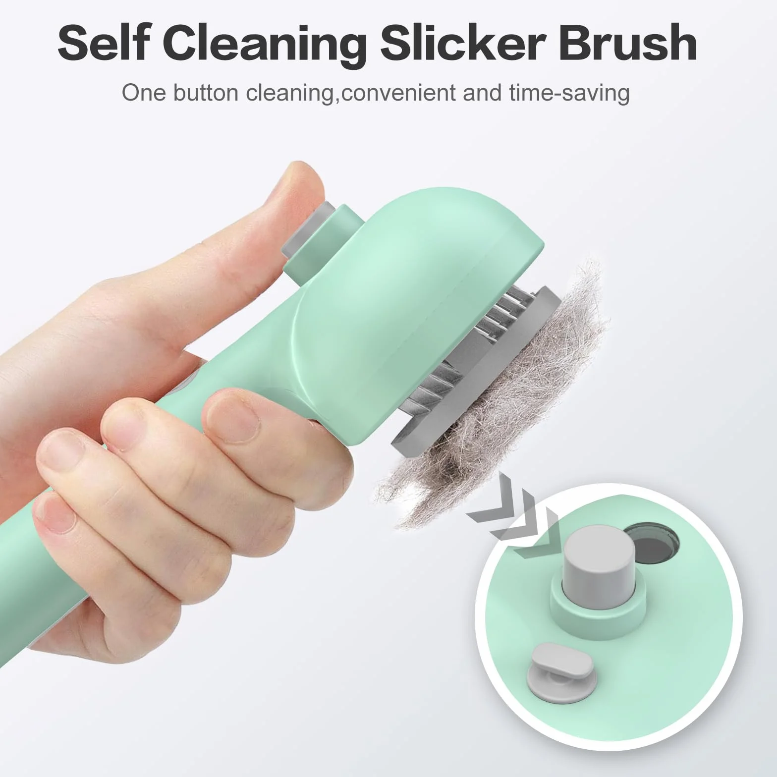 Brosse à Vapeur 3 en 1 pour Chien et Chat - Peigne de Massage Rechargeable avec Réservoir d'Eau