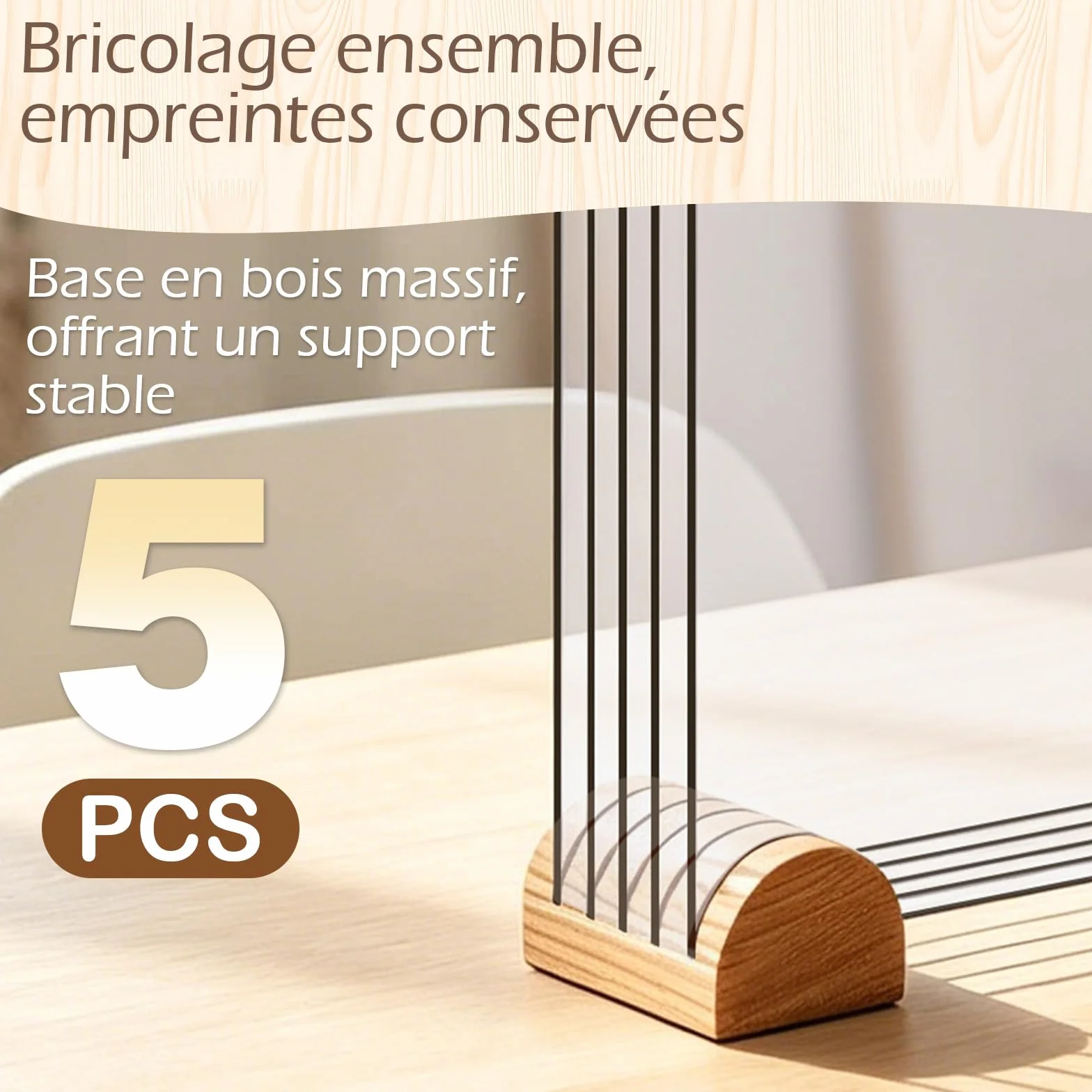 Kit Empreinte Famille Pour 5 Empreintes, Souvenir Personnalisé Décoration Maison Cadeau Baptême