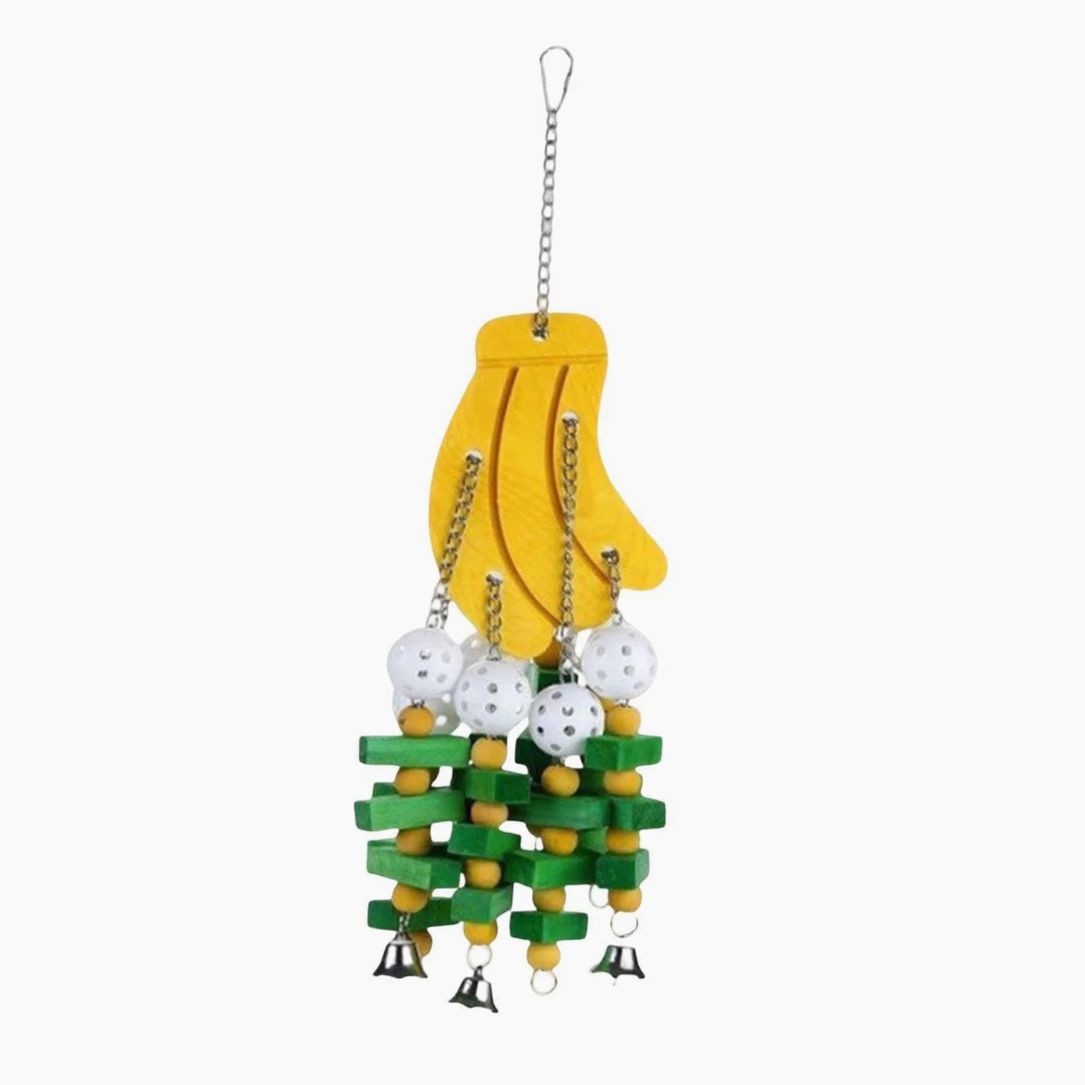 Jouet à mâcher pour Perroquet, Accessoire de Cage à Suspendre pour pinsons, cacatoès et Conures, pour l'entraînement.