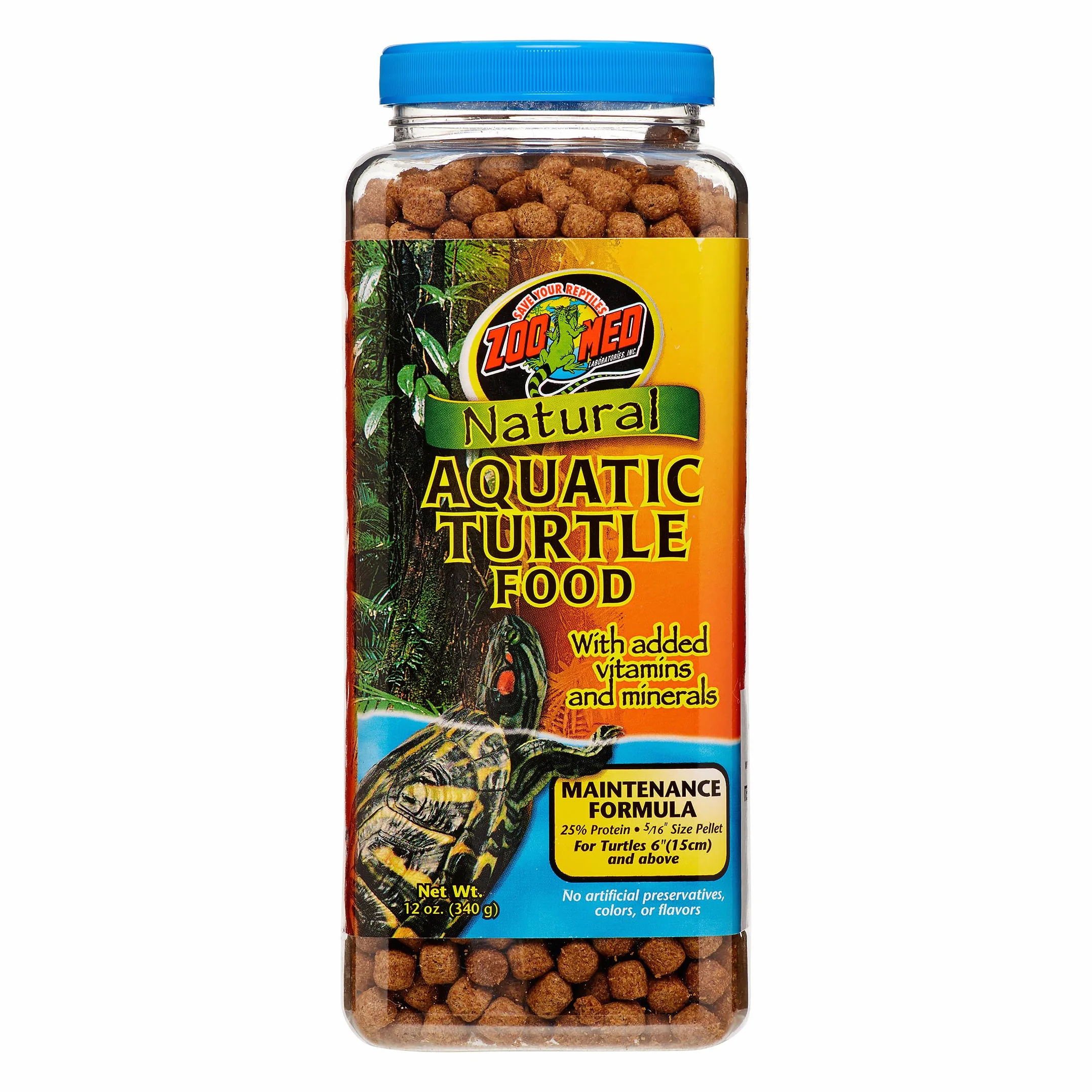 Zoo Med Natural Alimentation pour Tortue d'eau Maintenance Formula 340 g