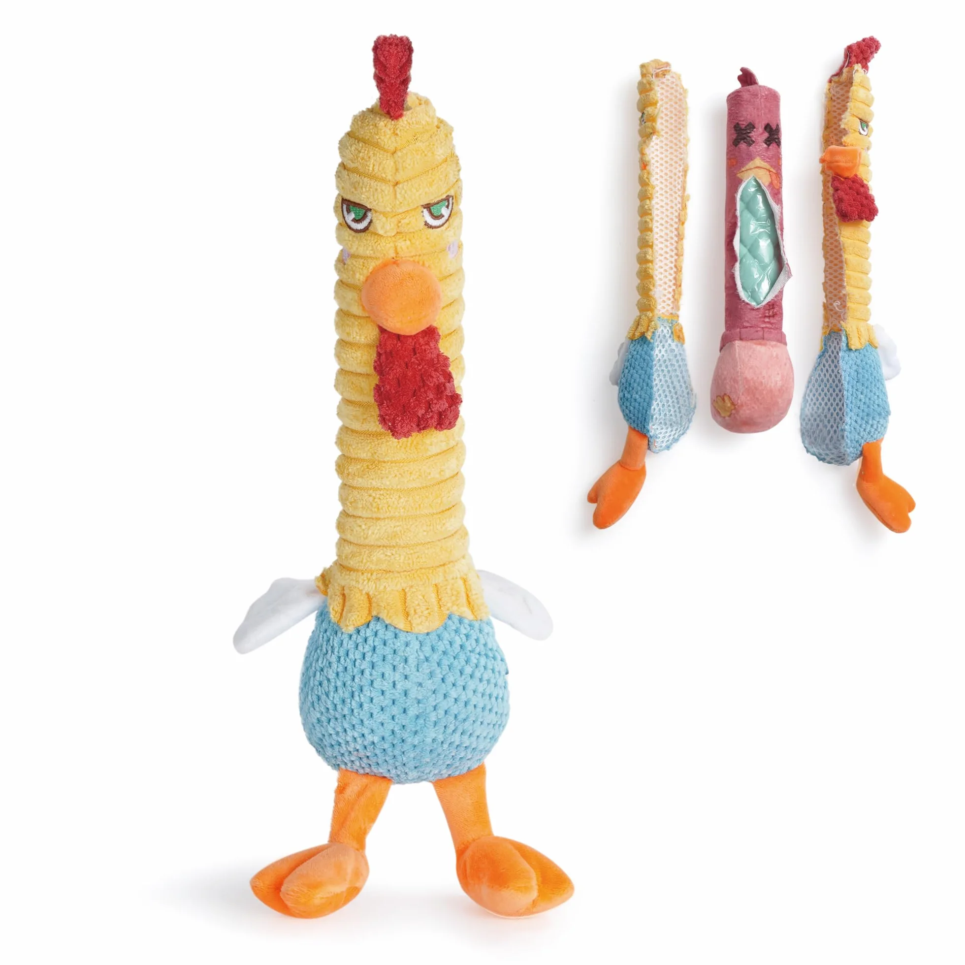 Nocciola 2 en 1 Jouet Chien Indestructible, Jouets à Mâcher en Peluche avec Grand Couineur Résistant, Anti-Ennui pour Chien