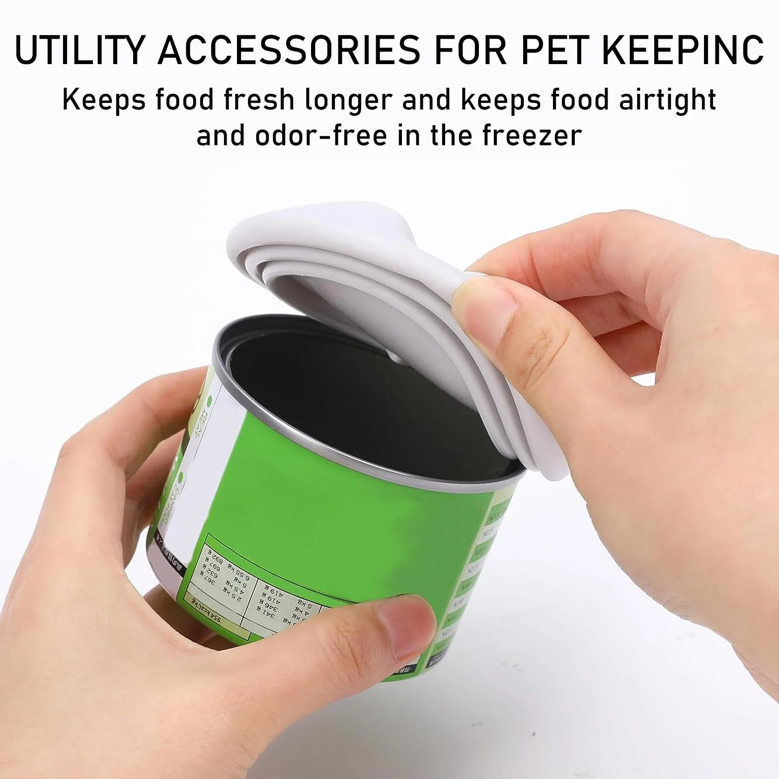 Couvercle Boîte Chat Silicone pour Aliments Humides Conservation Nourriture Chien