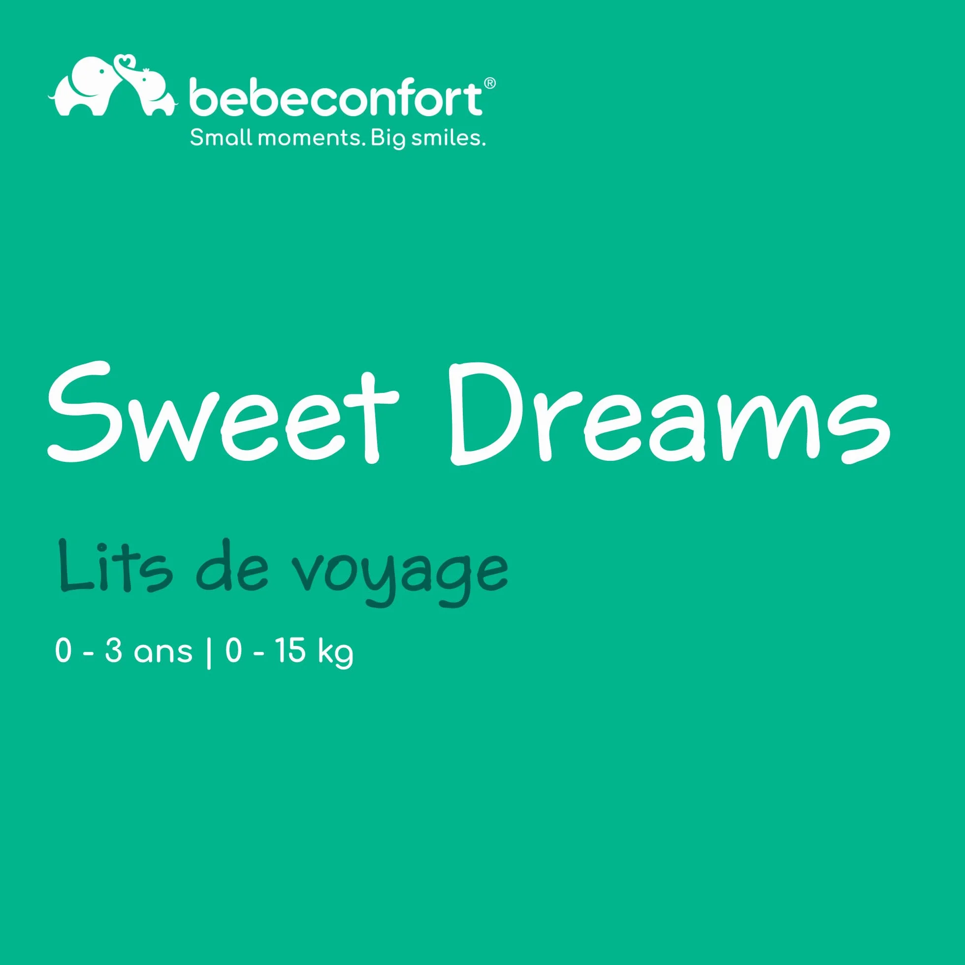 Bebeconfort Sweet Dreams Lit Parapluie Bébé 0-3 Ans 0-15 kg Léger Grand Matelas Ouverture Latérale Design Pliable Sac de Transport Inclus Mineral Graphite