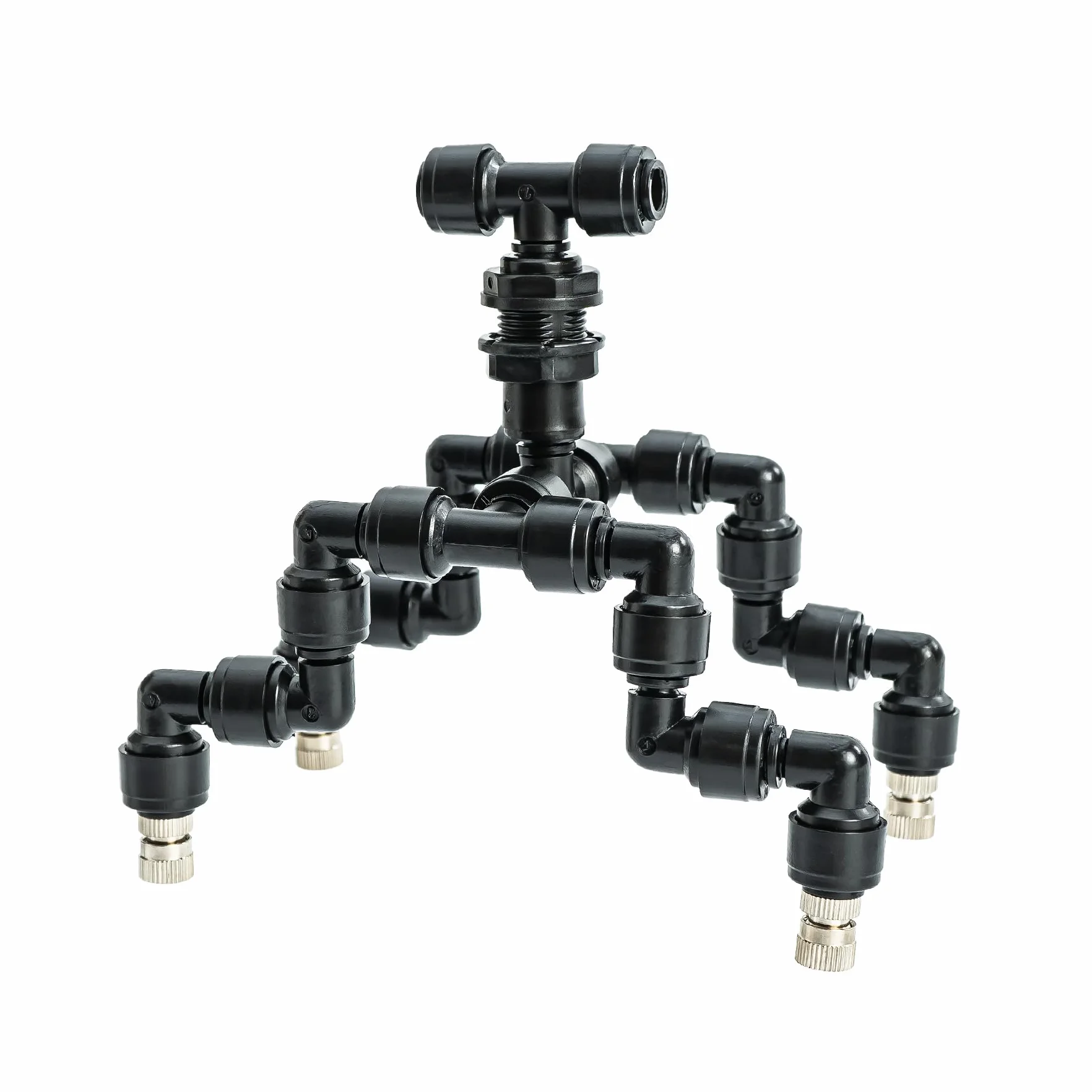 VEXPLO Buse de terrarium réglable 360° pour reptiles - Brumisateur quatre têtes Noir