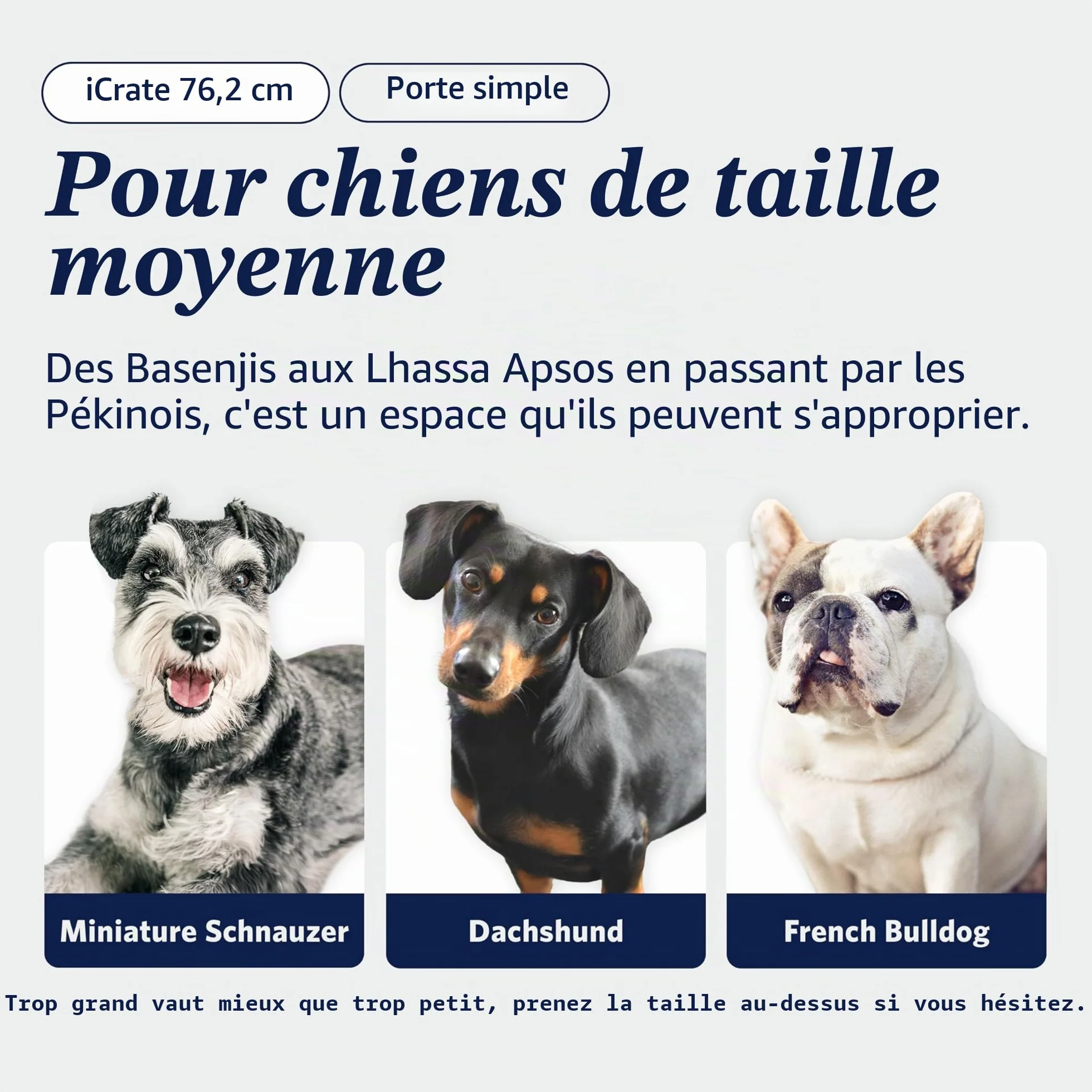 MidWest Homes for Pets iCrate 76,2 cm Cage pour Chiens Noir