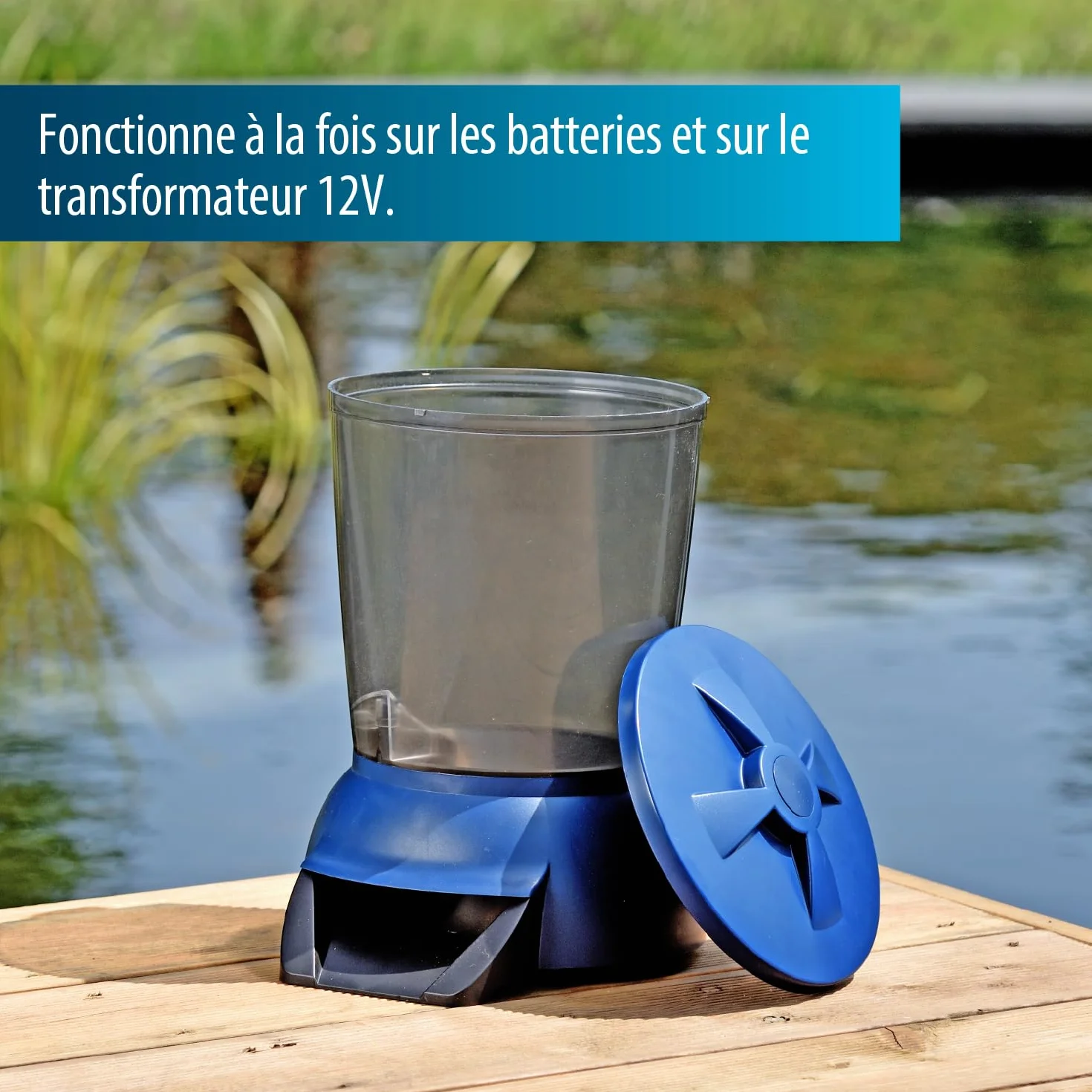 AquaForte distributeur automatique de nourriture 5 litres 12V 1,5V affichage LED 5 mètres câble