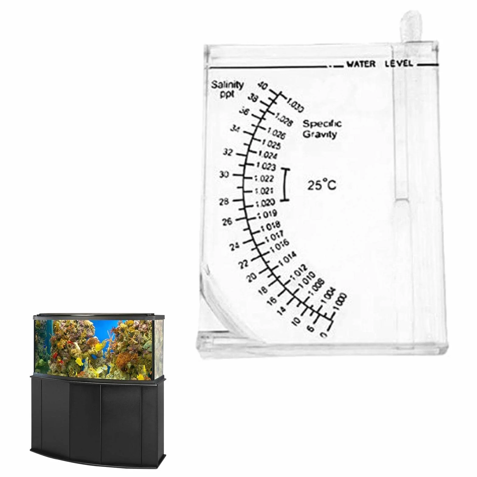 Hydromètre Automatique Précision Testeur Salinité pour Aquarium Eau de Mer