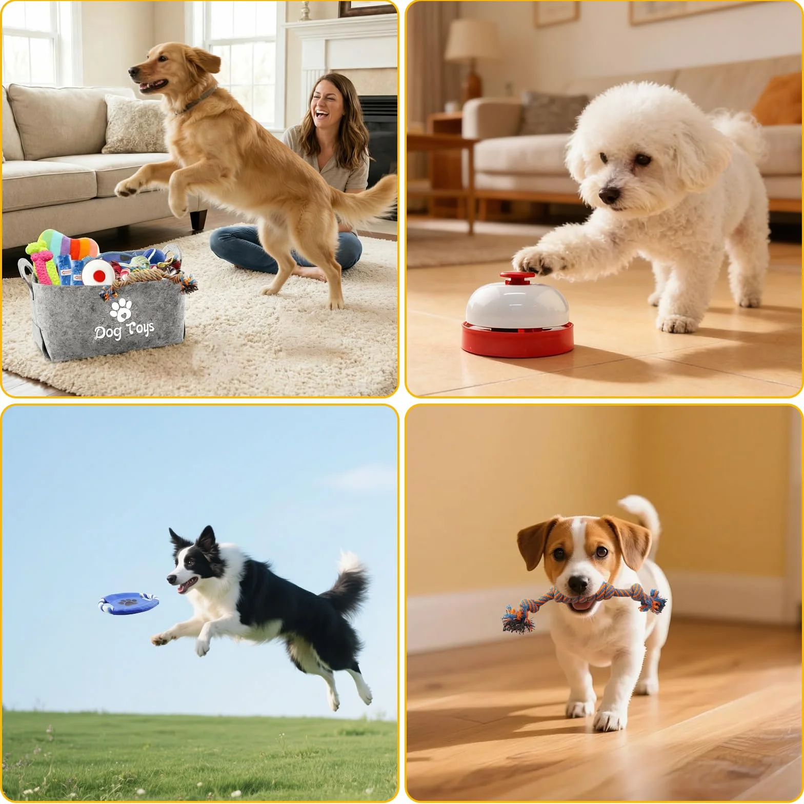 Lot de Jouets pour Chiot 14 Pièces Jouets pour Chiens de Petite Taille Interactif Jouet Corde en Coton avec Boîte de Rangement