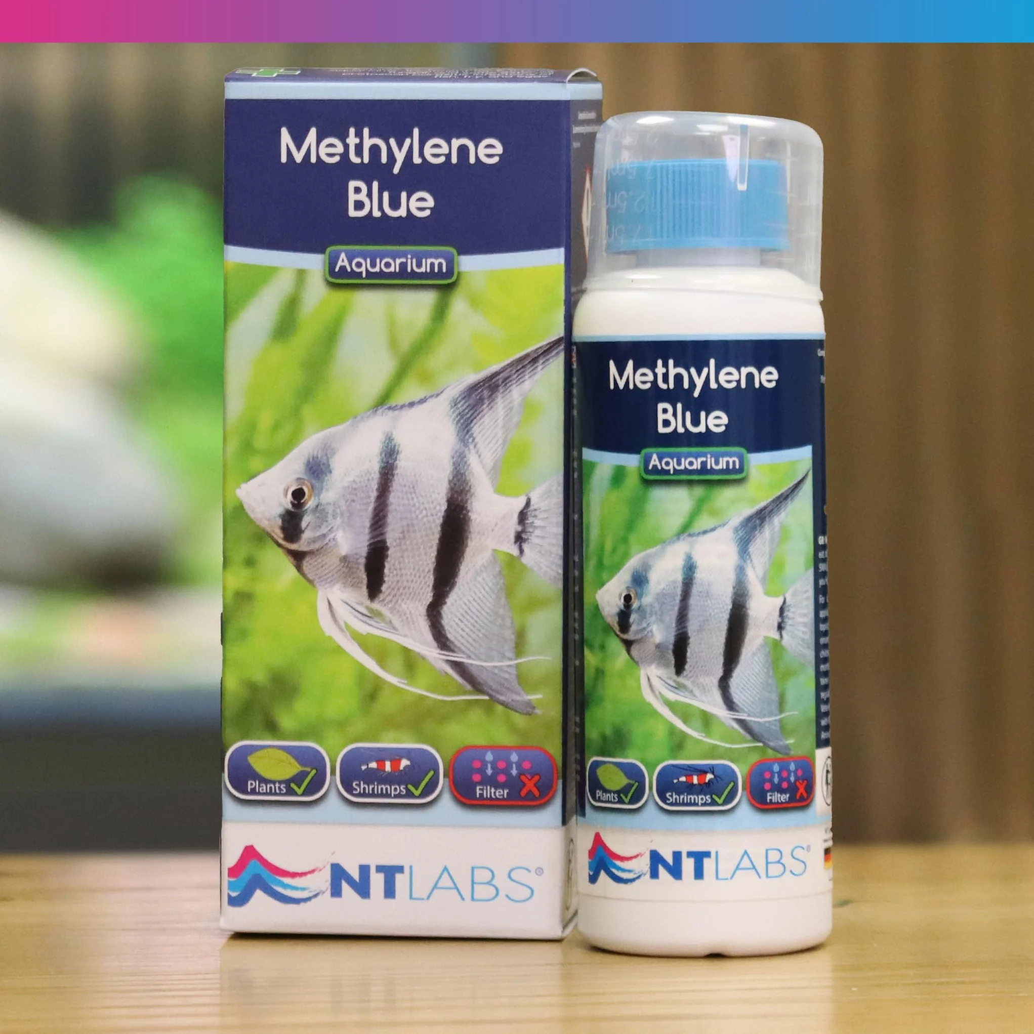 NT Labs Bleu de méthylène médicament aquarium infections parasitaires bactériennes fongiques poissons œufs